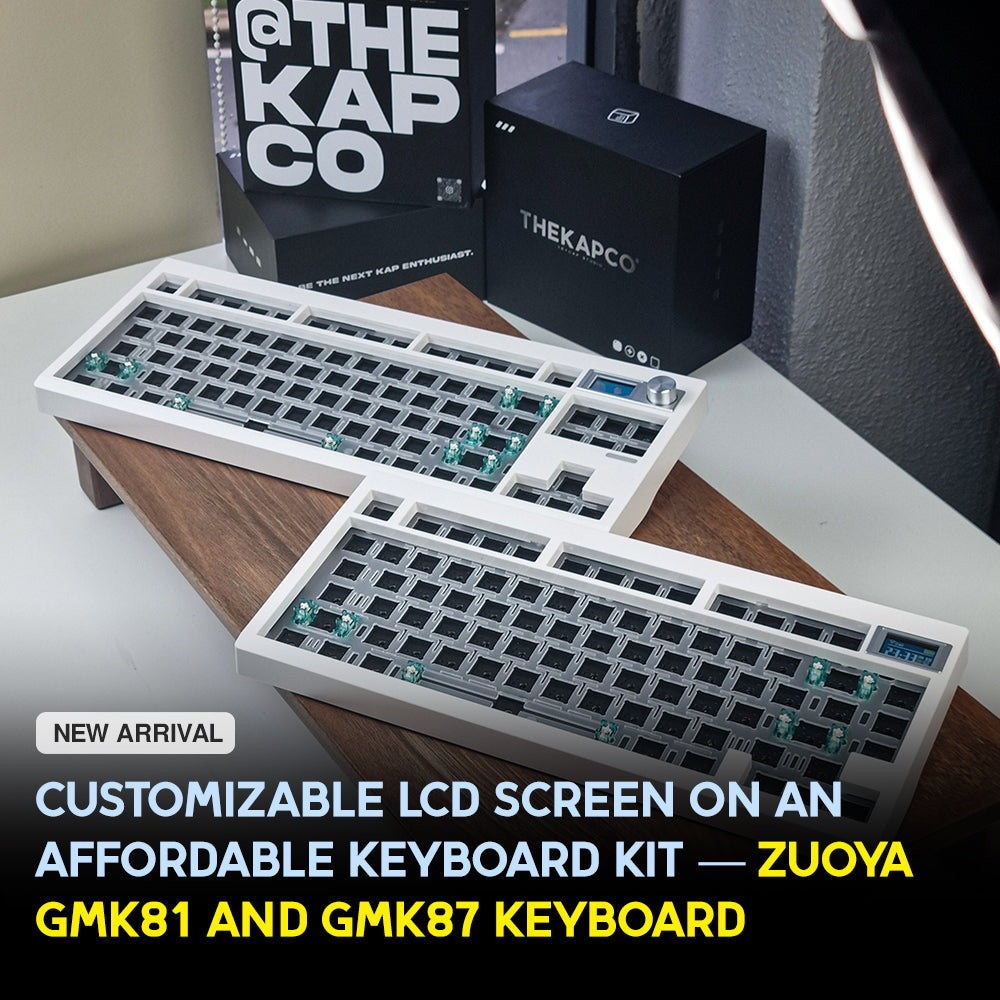 Keyboard with Customizable LCD - Introducing Zuoya GMK81 & GMK87