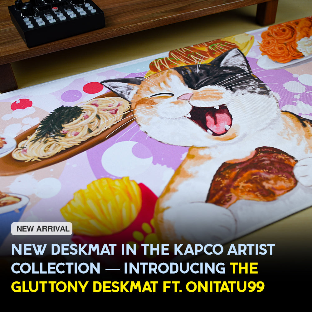 Cat-ify Your Desk with the Gluttony Cat Deskmat ft. @onitatu99
