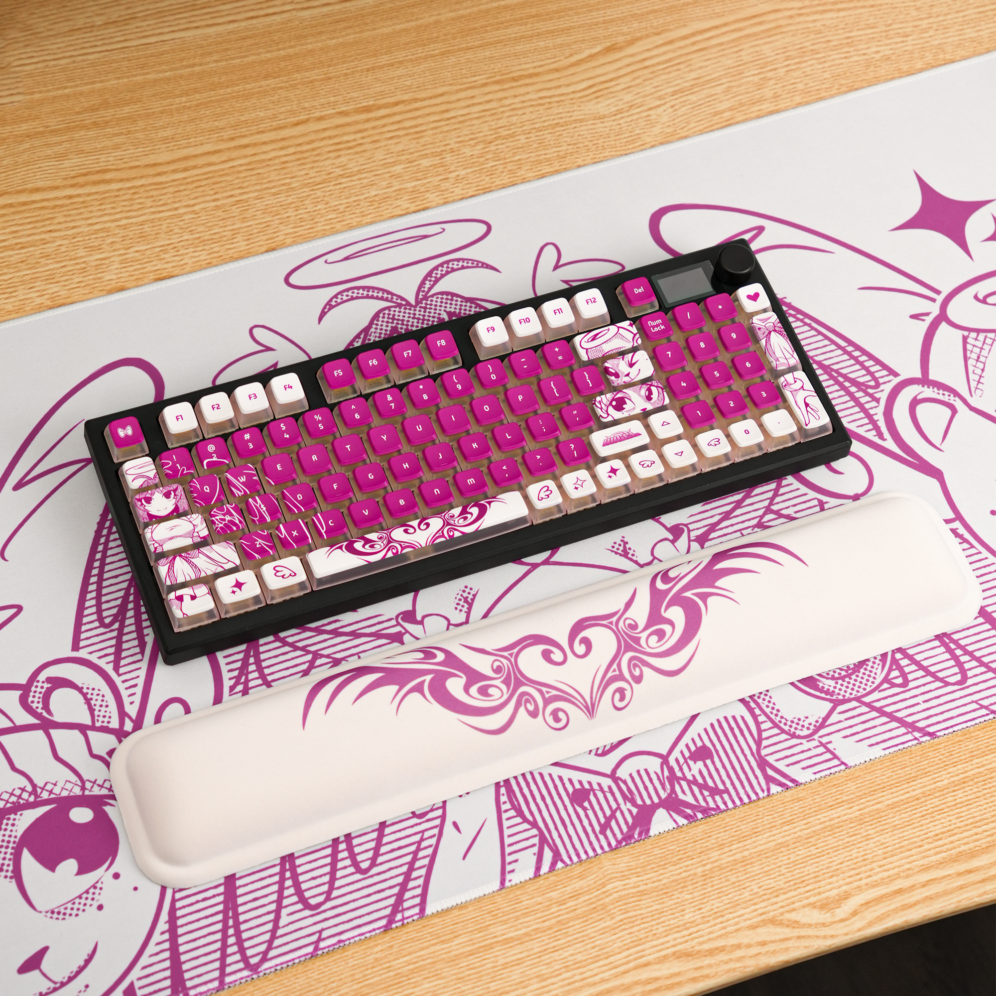 Thekapco x Gazola | Little Angel Deskmat / Wristrest