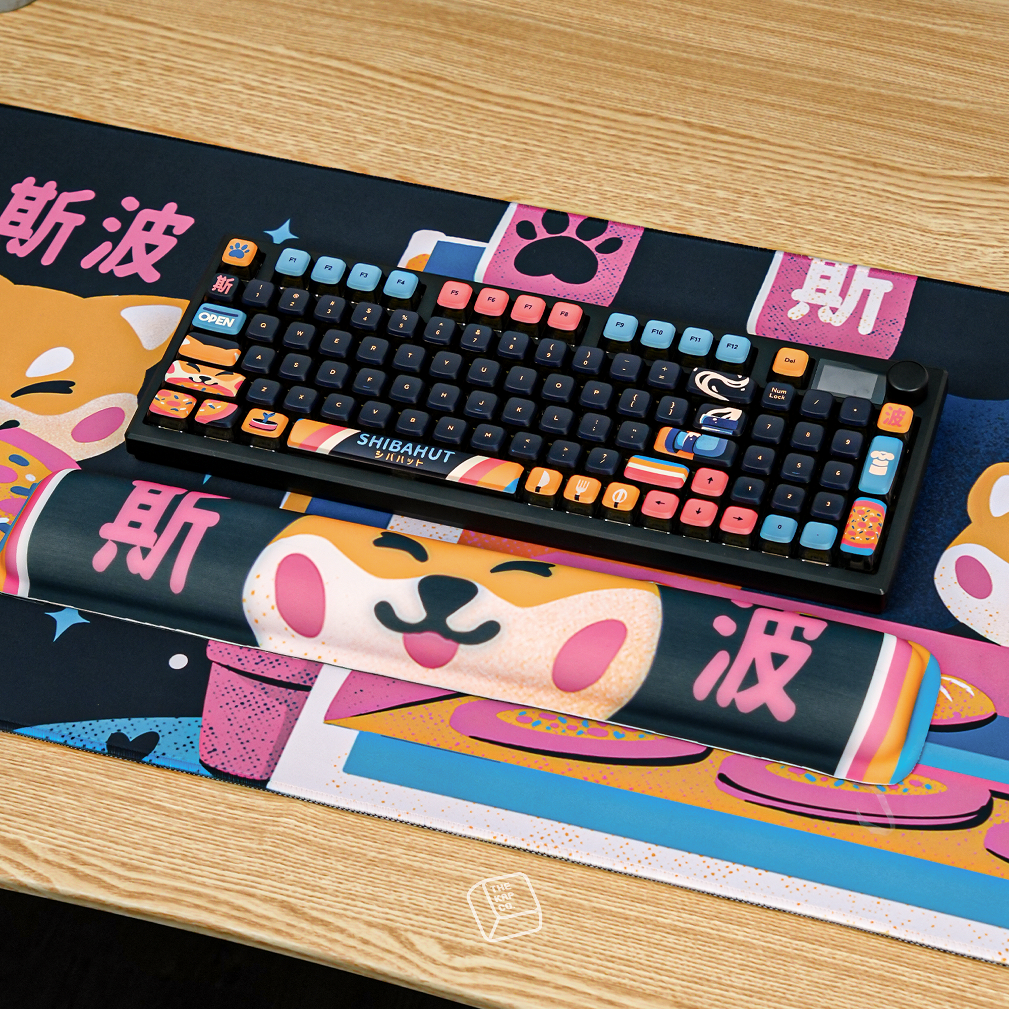 Thekapco x EduEly | Shiba Hut Deskmat / Wristrest
