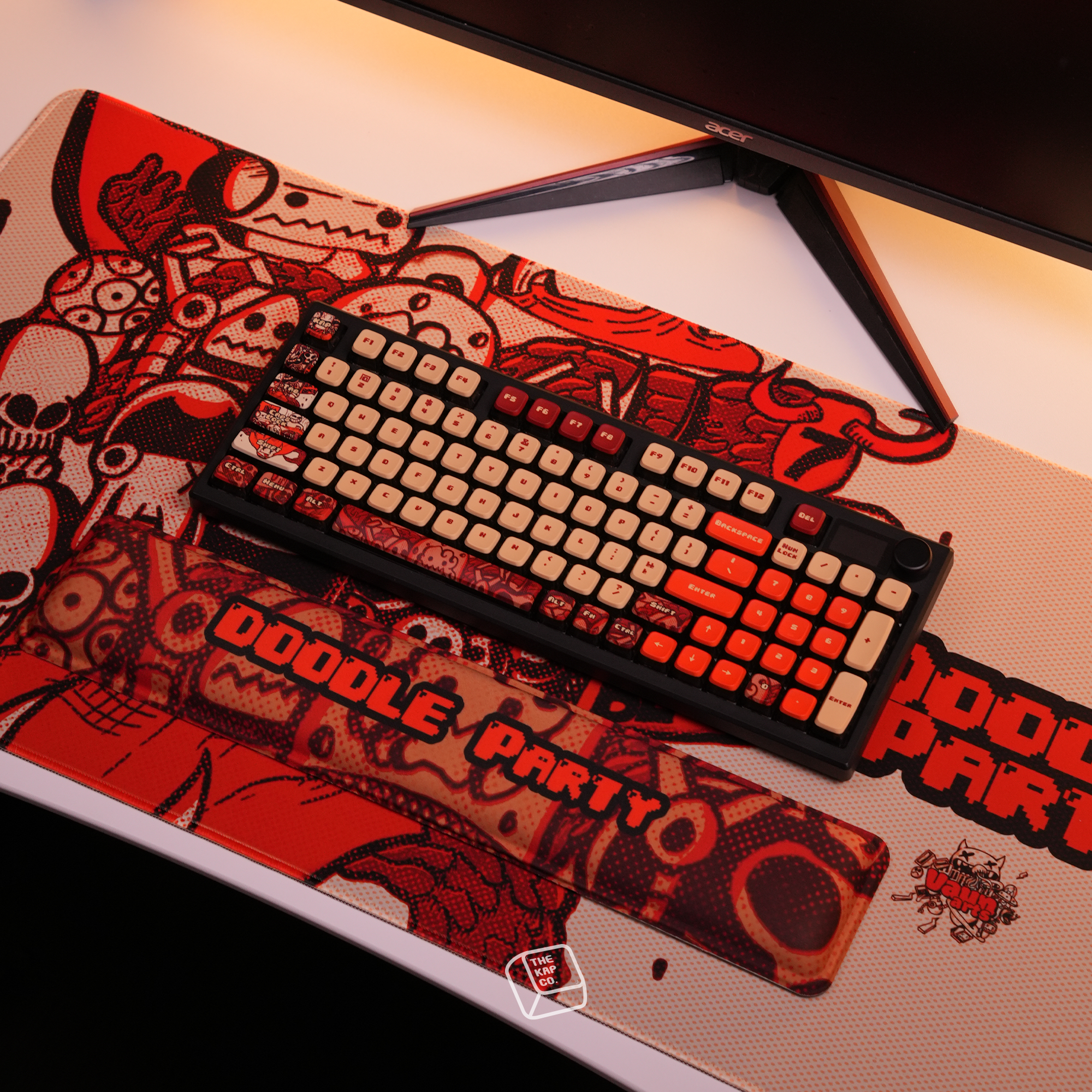 Thekapco x Vaunsarts | Doodle Party Keycaps