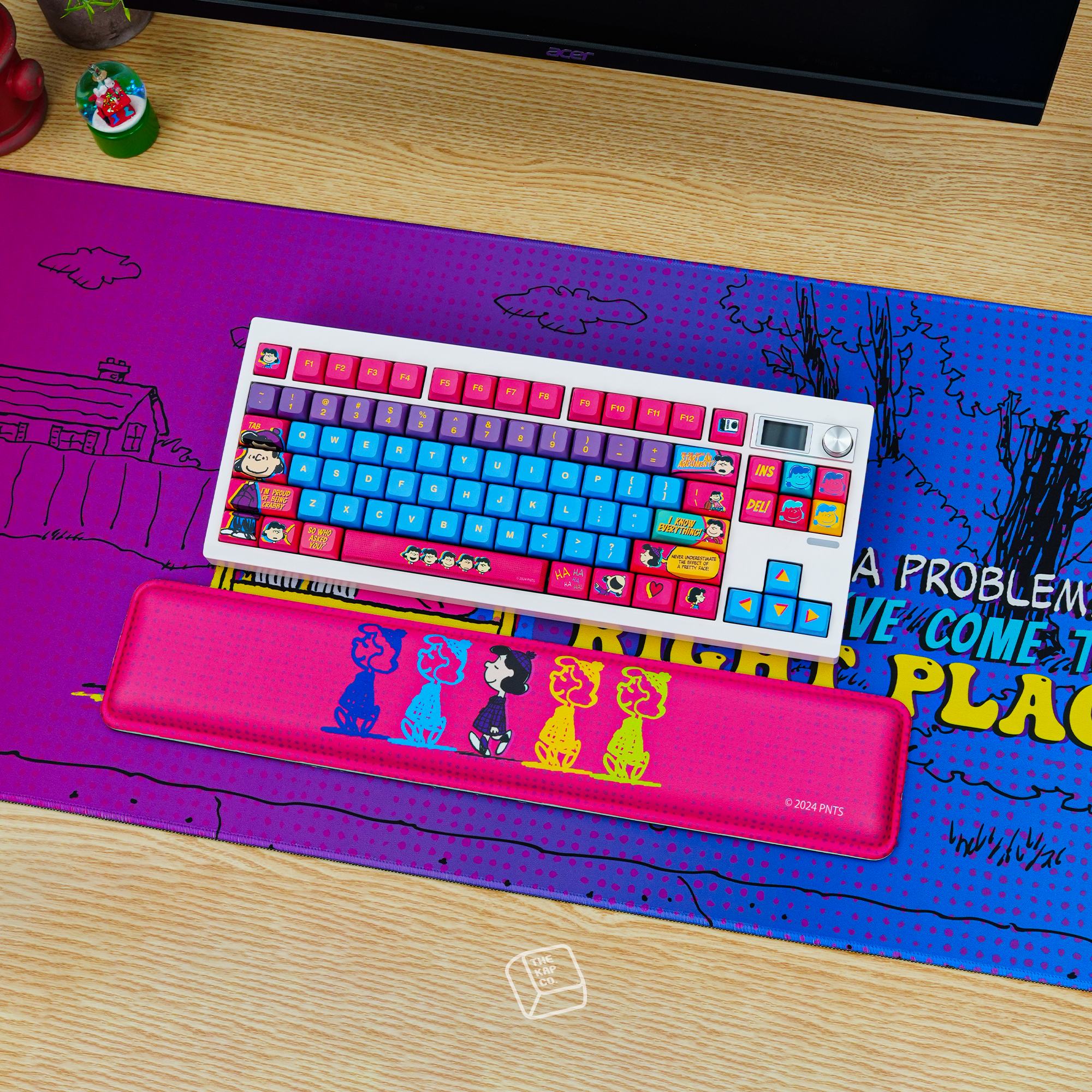 Thekapco x Peanuts | The Lucy Van Pelt Deskmat / Wristrest / Mousepad