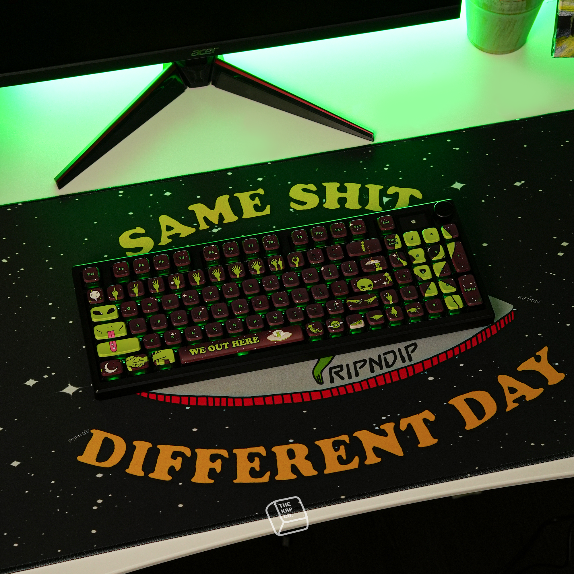 Thekapco x RipnDip | We Out Here Keycaps