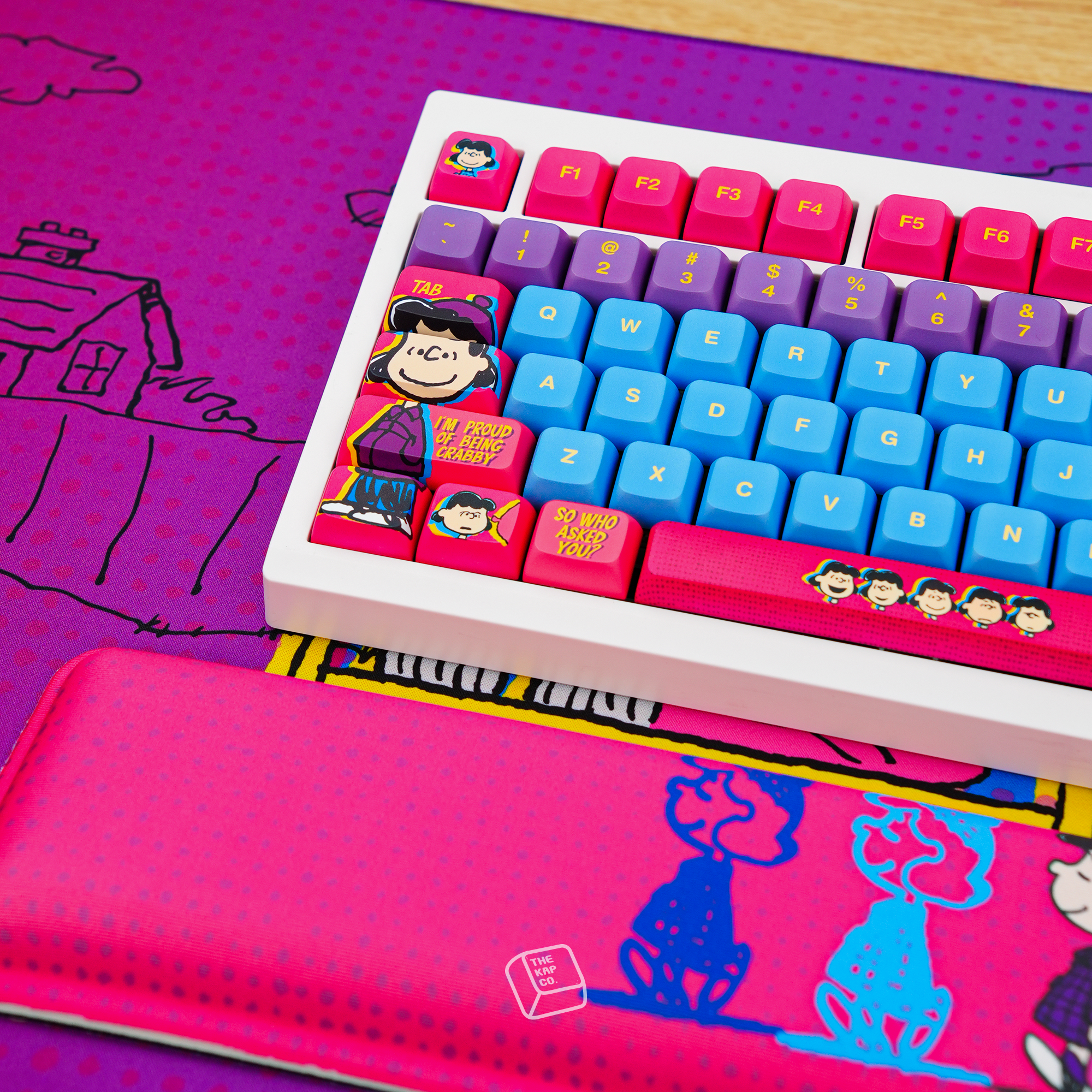 Thekapco x Peanuts | The Lucy Van Pelt Deskmat / Wristrest / Mousepad