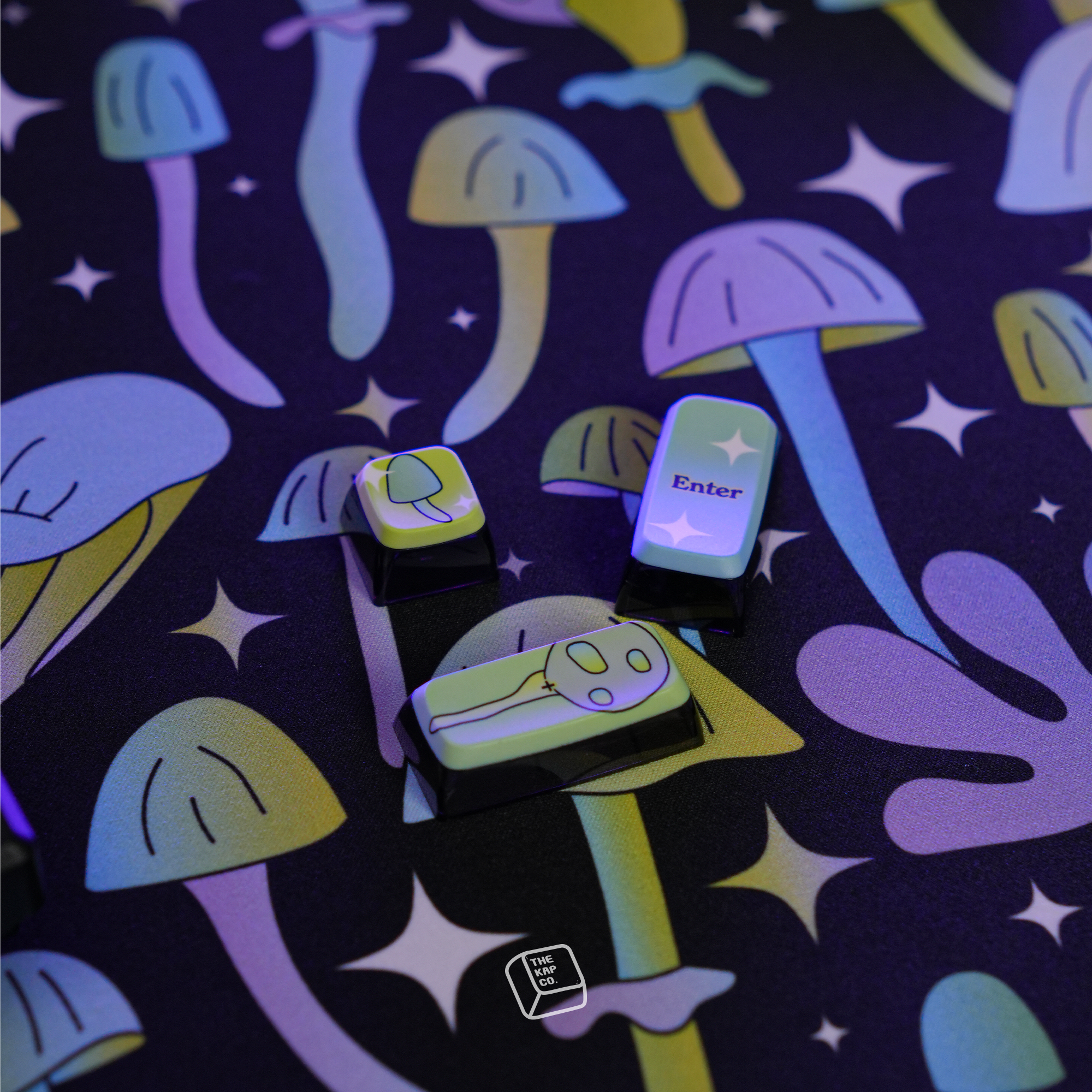 Thekapco x Kelsie Cosmic | Growing & Glowing Deskmat / Wristrest