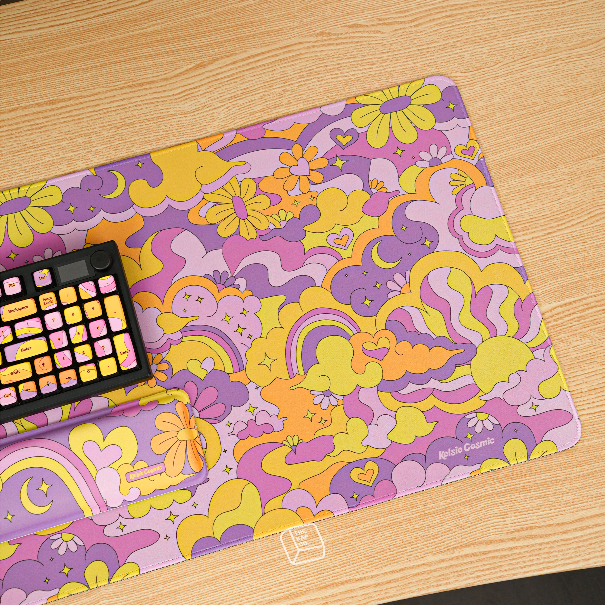 Thekapco x Kelsie Cosmic | Sunset Dream Deskmat / Wristrest
