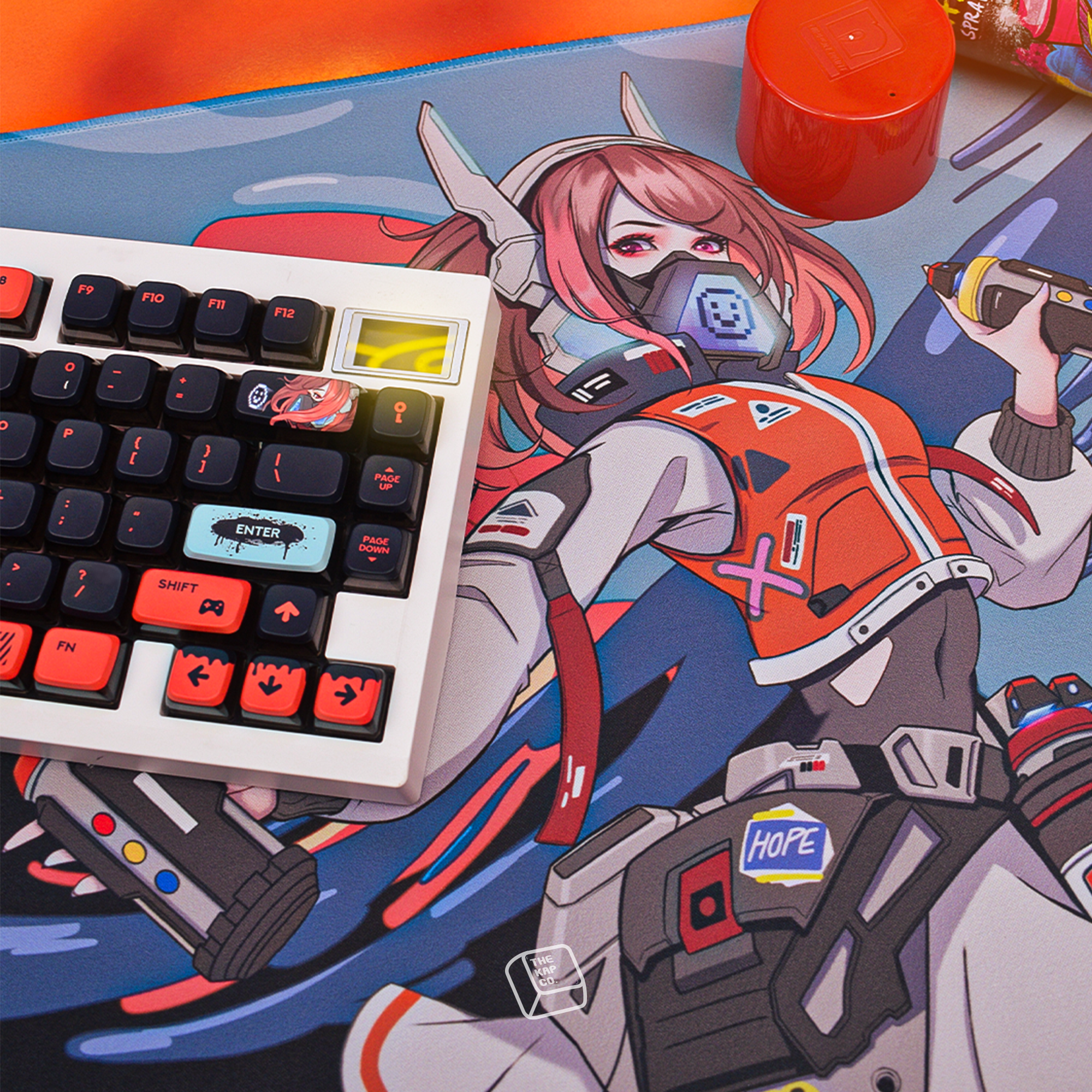Thekapco x Mobius Academy | 燃 Resurgence Deskmat / Wristrest