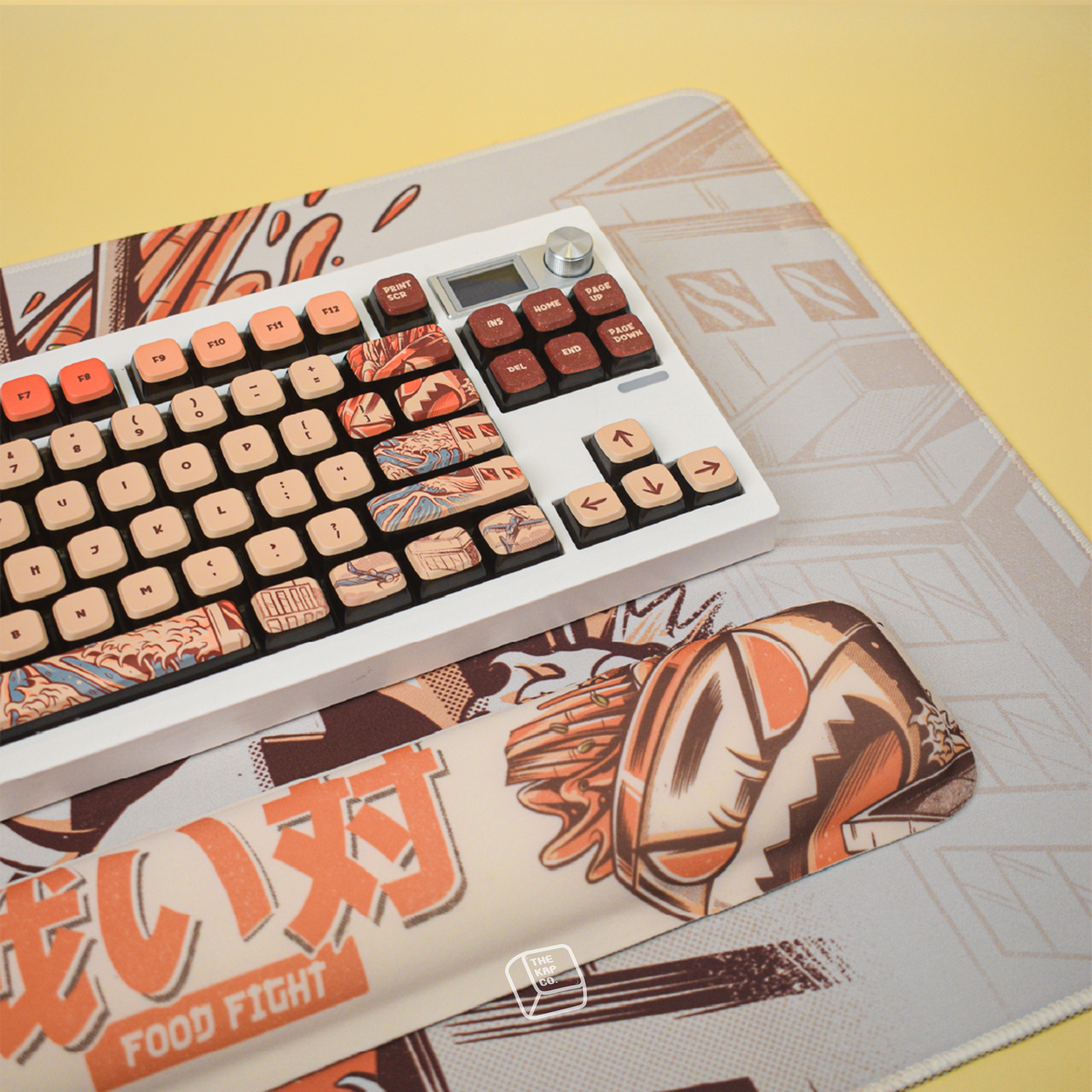Thekapco x Ilustrata | Kaiju Food Fight Keycap Set