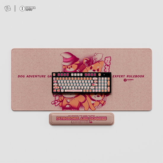 Thekapco x Ilustrata | Dungeon and Doggies Deskmat