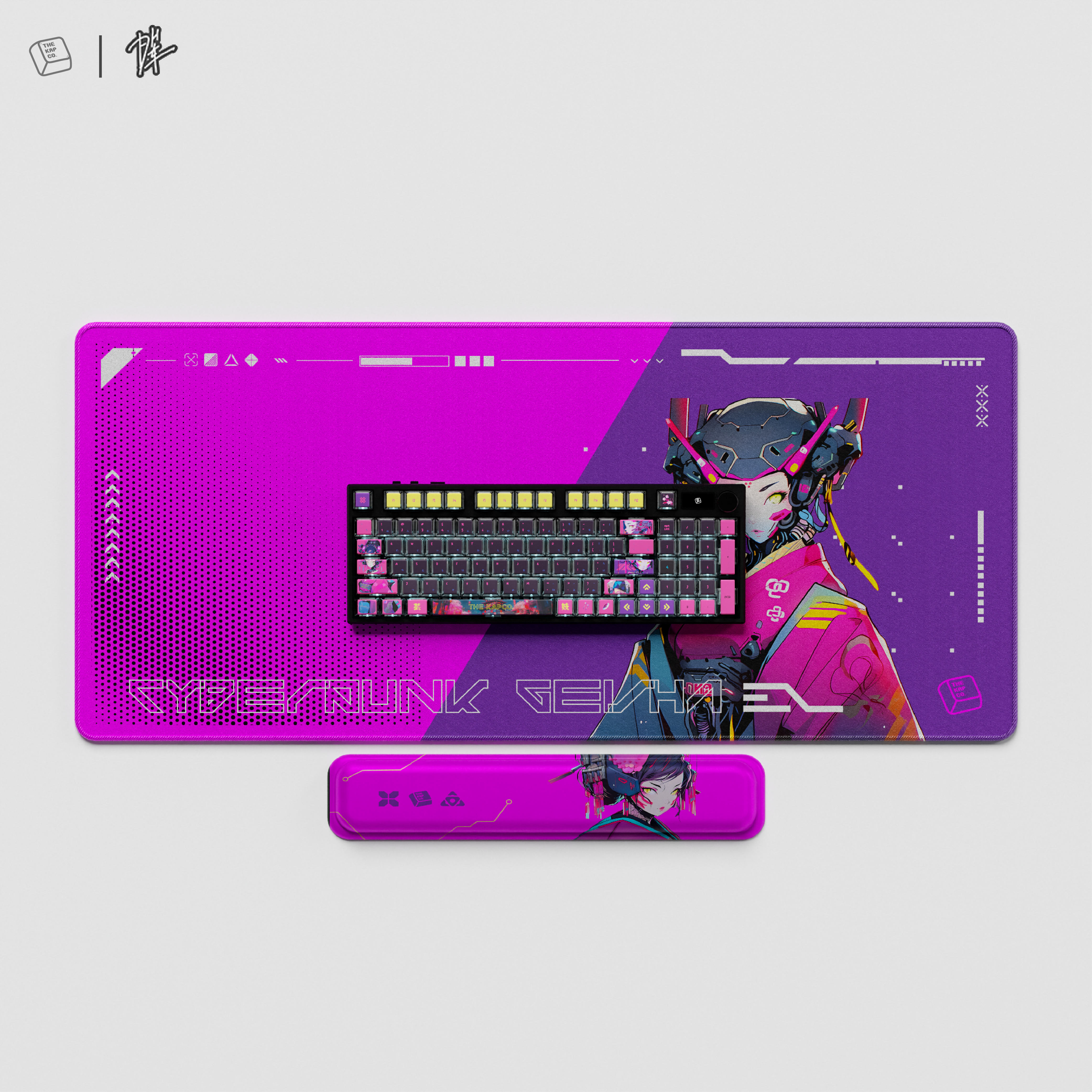Thekapco x Powdersea | Geisha 3.0 Deskmat / Wristrest