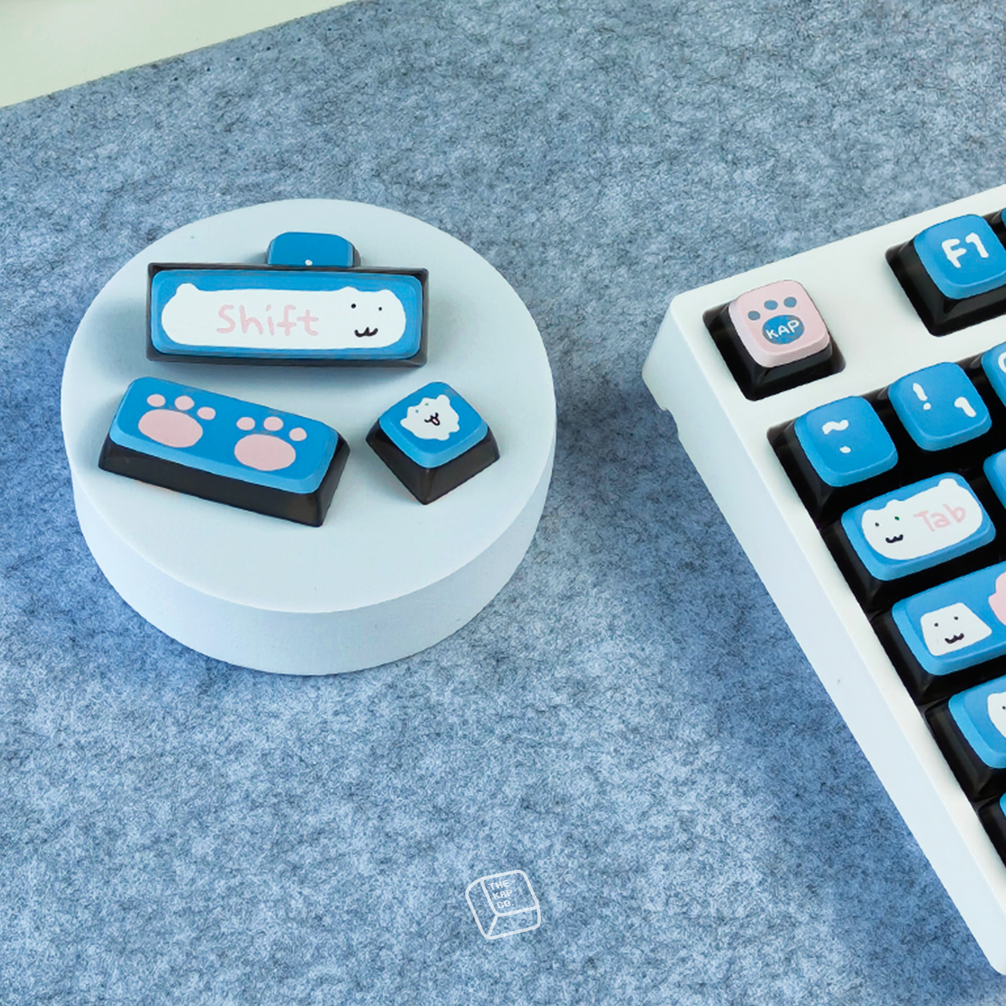 Thekapco x Meomonsters | Paw Paw Keycap Set