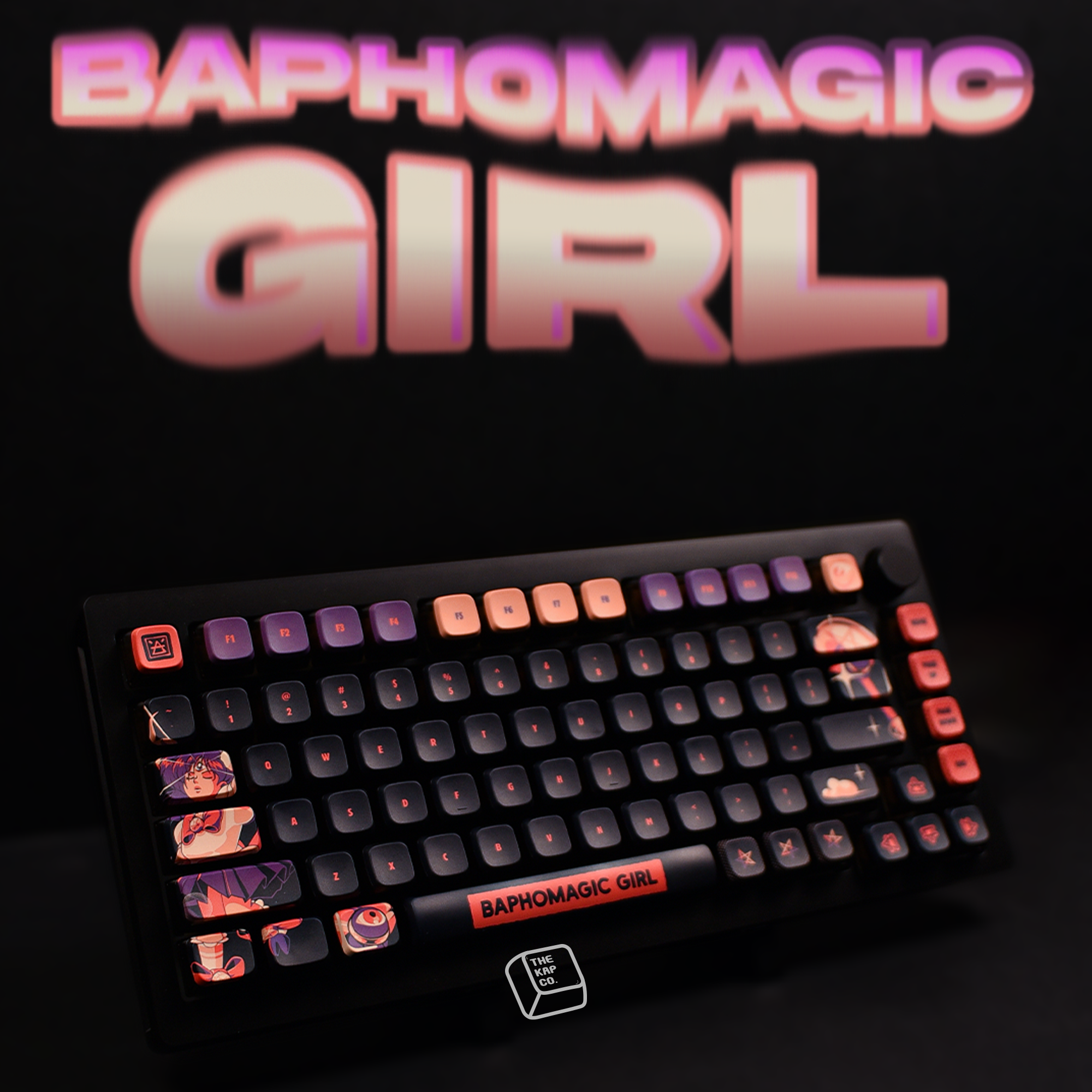 Thekapco x Ilustrata | Baphomagic Girl Keycap Set