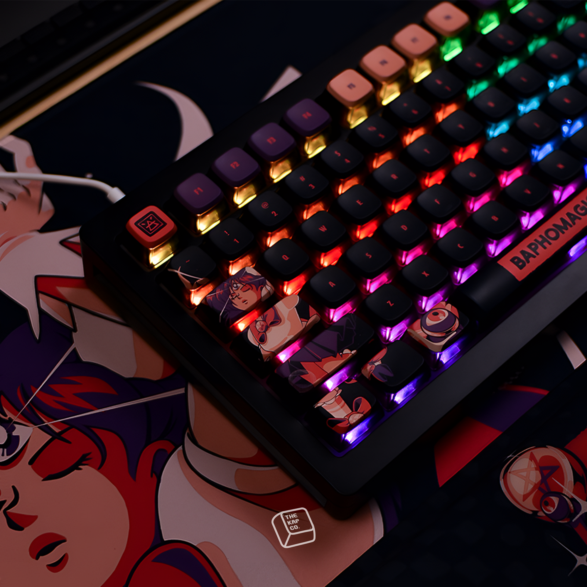 Thekapco x Ilustrata | Baphomagic Girl Keycap Set