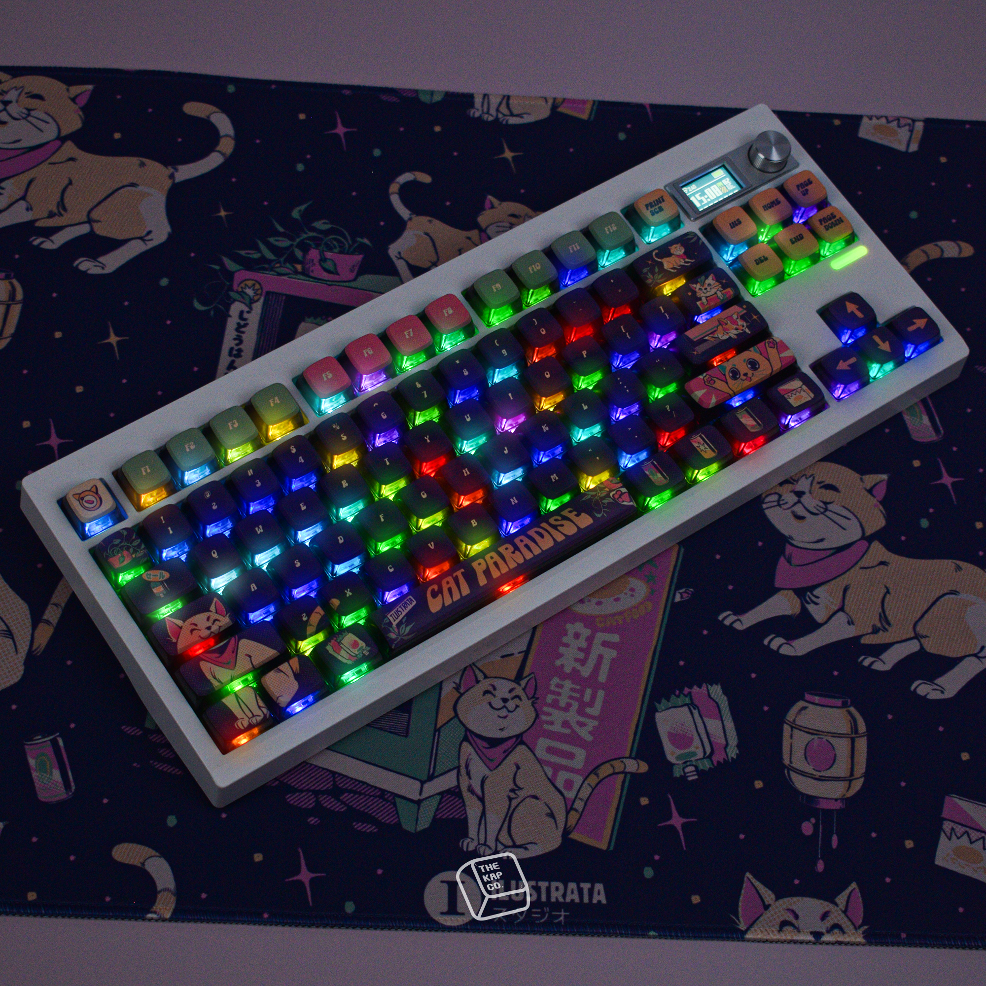 Thekapco x Ilustrata | Cat Vending Machine Keycap Set