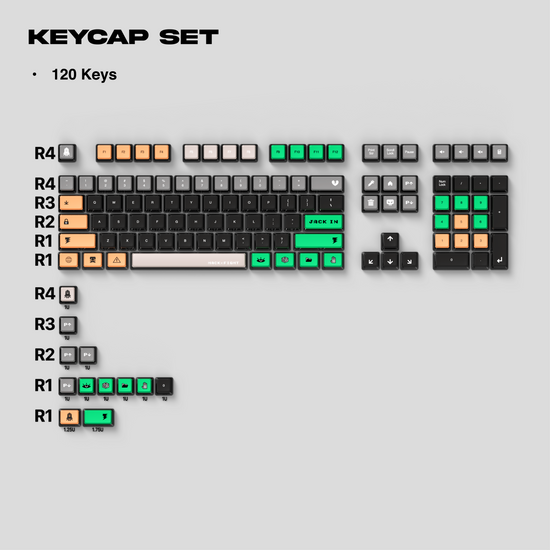 Thekapco x TIXIT | Hackfight Keycaps