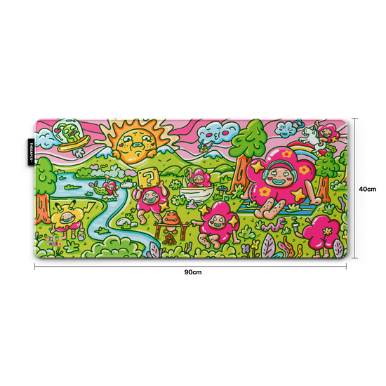 Thekapco x Ugldorable | Bloomtastic Garden Deskmat