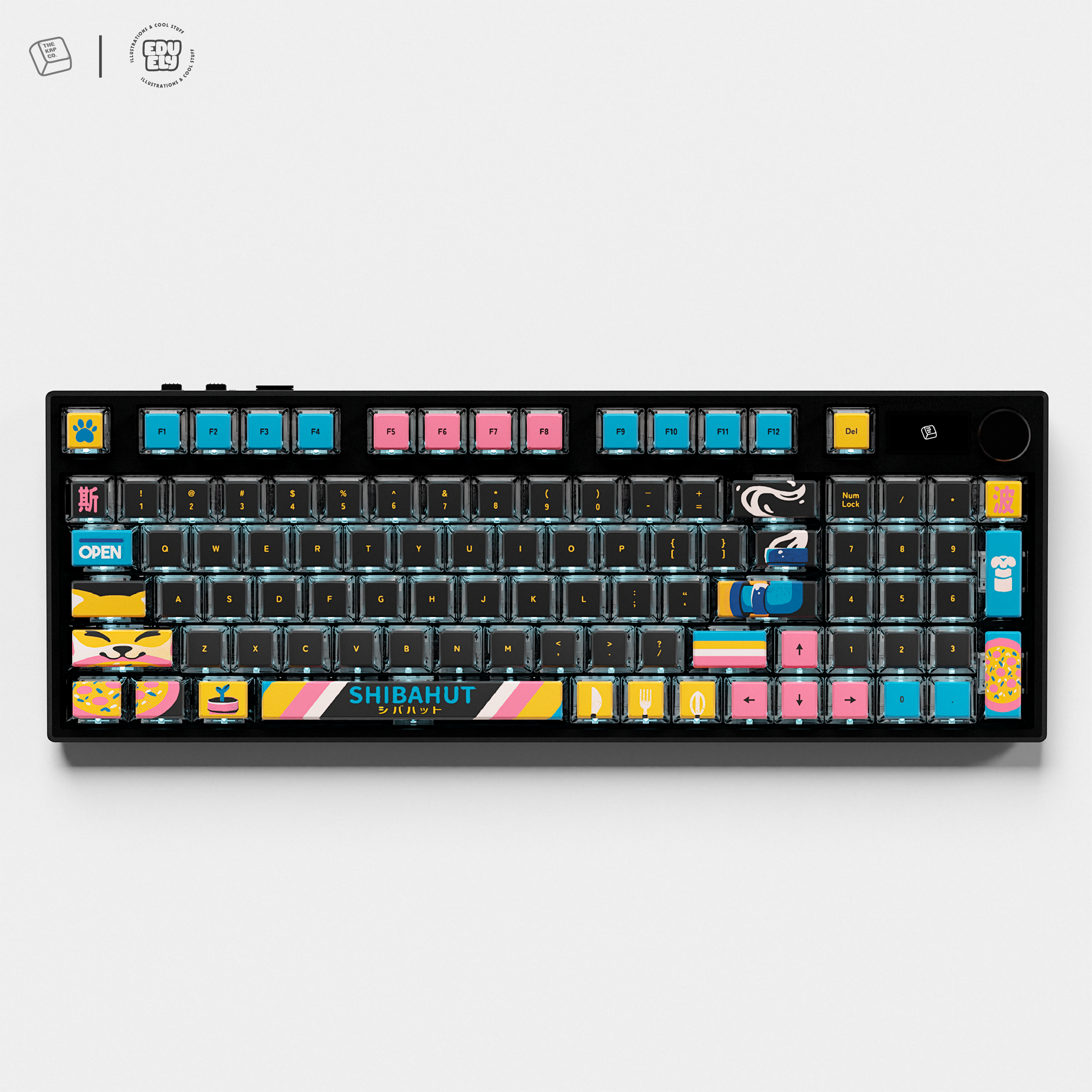 Thekapco x EduEly | Shiba Hut Keycaps