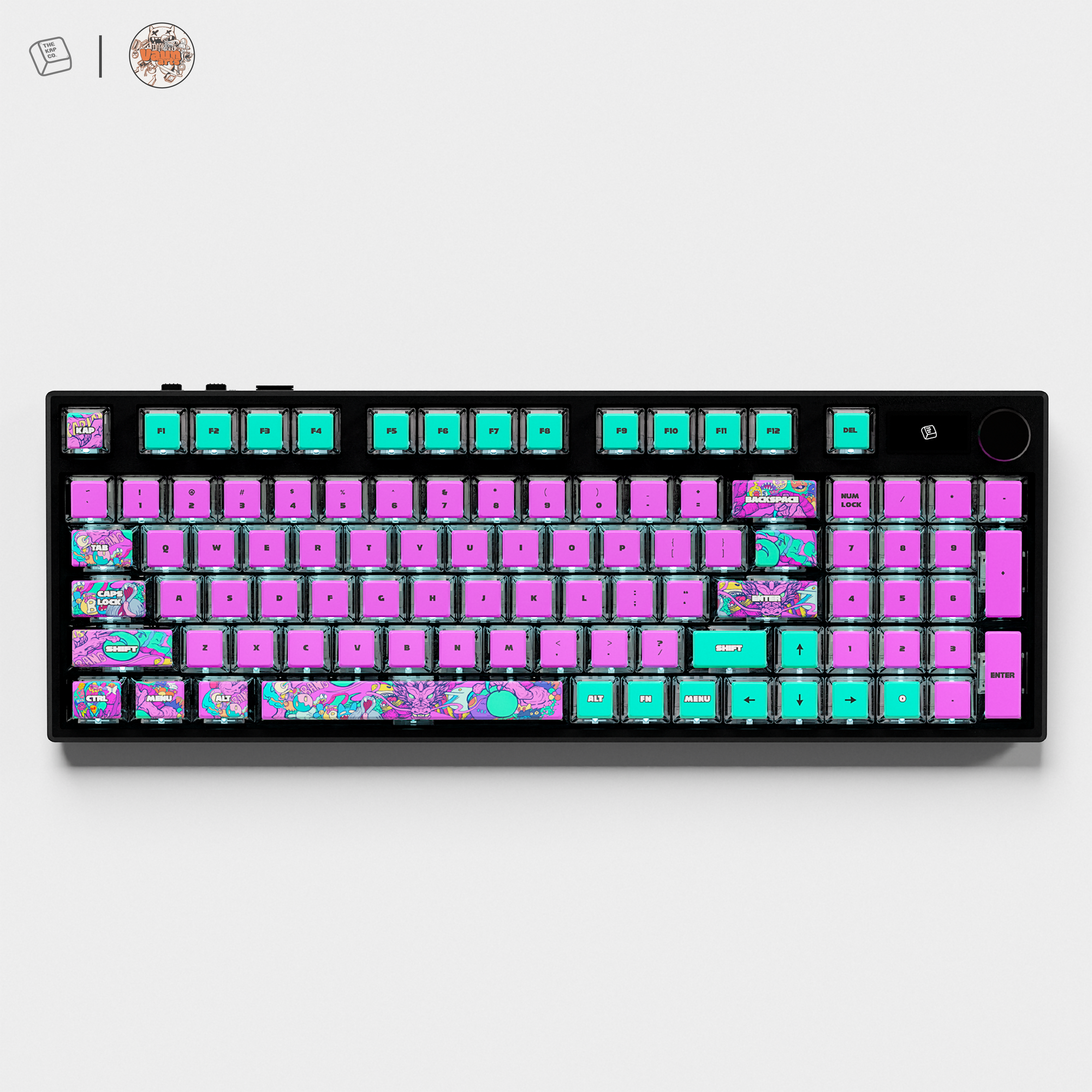 Thekapco x Vaunsarts | Mobius Dragon Keycap Set
