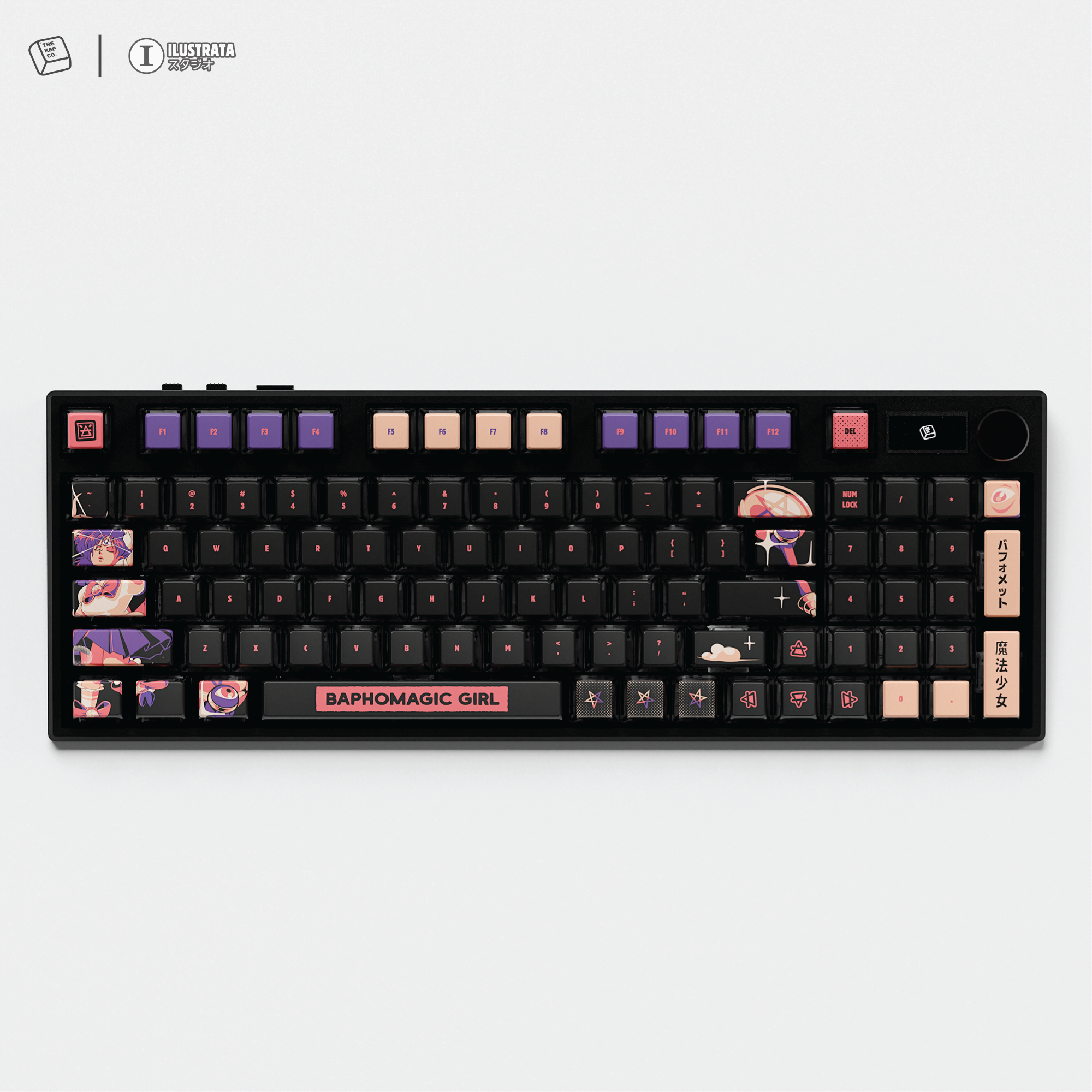 Thekapco x Ilustrata | Baphomagic Girl Keycap Set