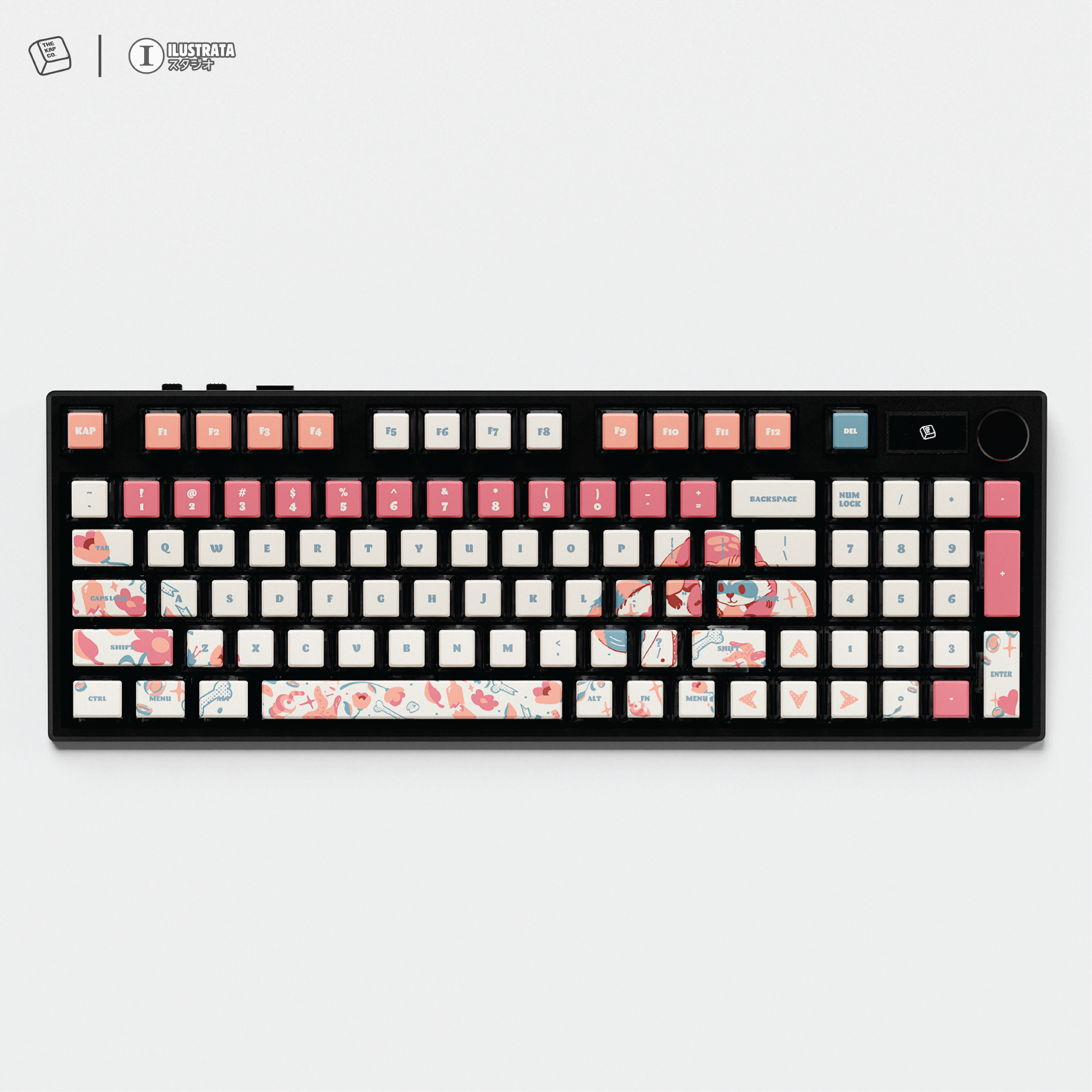 Thekapco x Ilustrata | Trash Friend Keycap Set