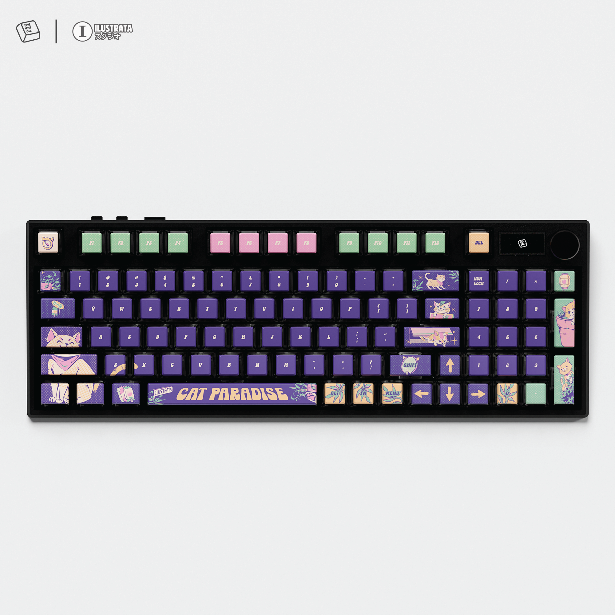 Thekapco x Ilustrata | Cat Vending Machine Keycap Set