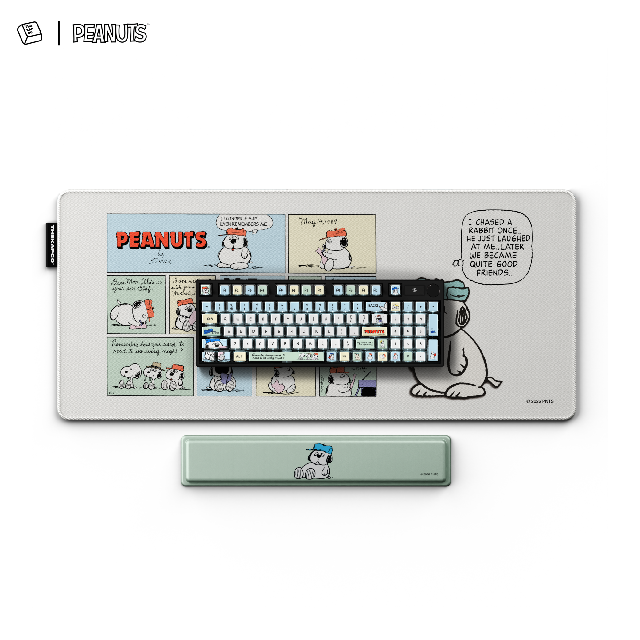 Sleepy Olaf | Thekapco x Peanuts Keycap, Deskmat, Mousepad & Wristrest
