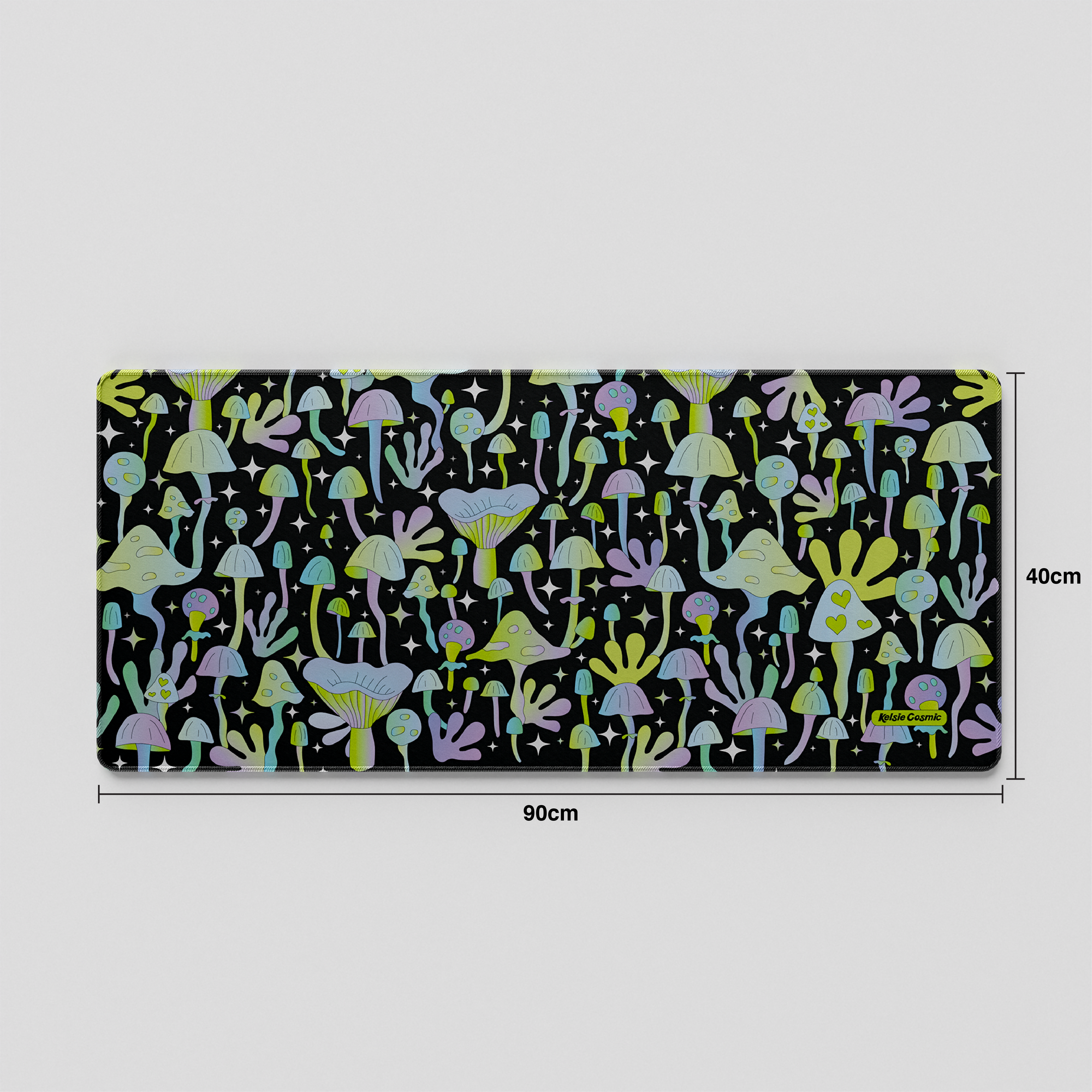 Thekapco x Kelsie Cosmic | Growing & Glowing Deskmat / Wristrest