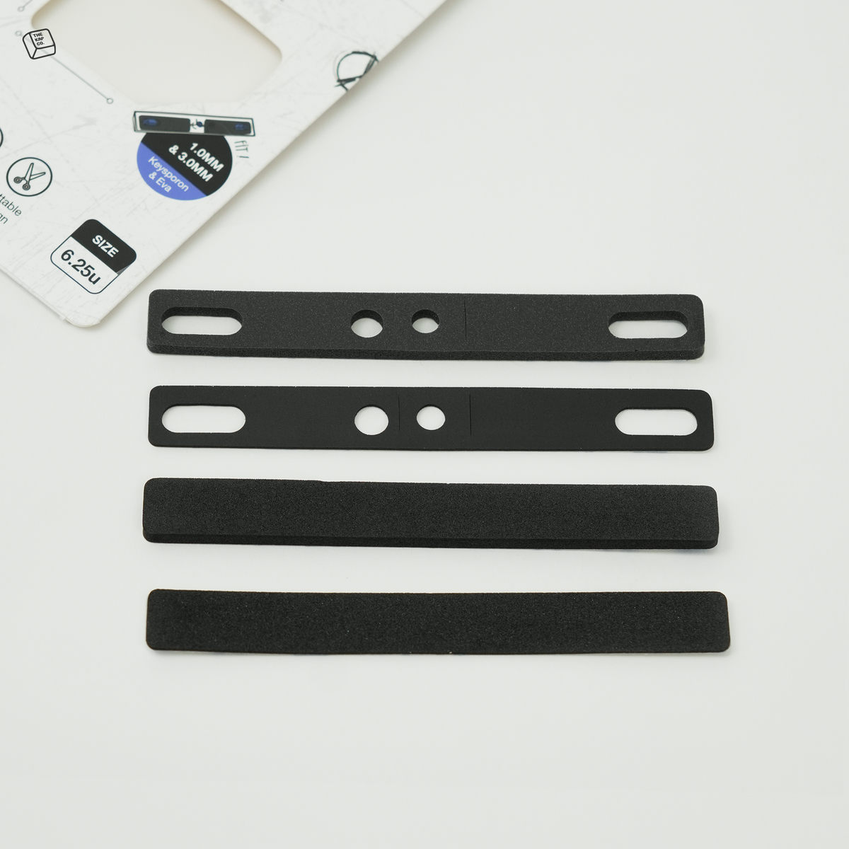 Pre-cut Spacebar Foam