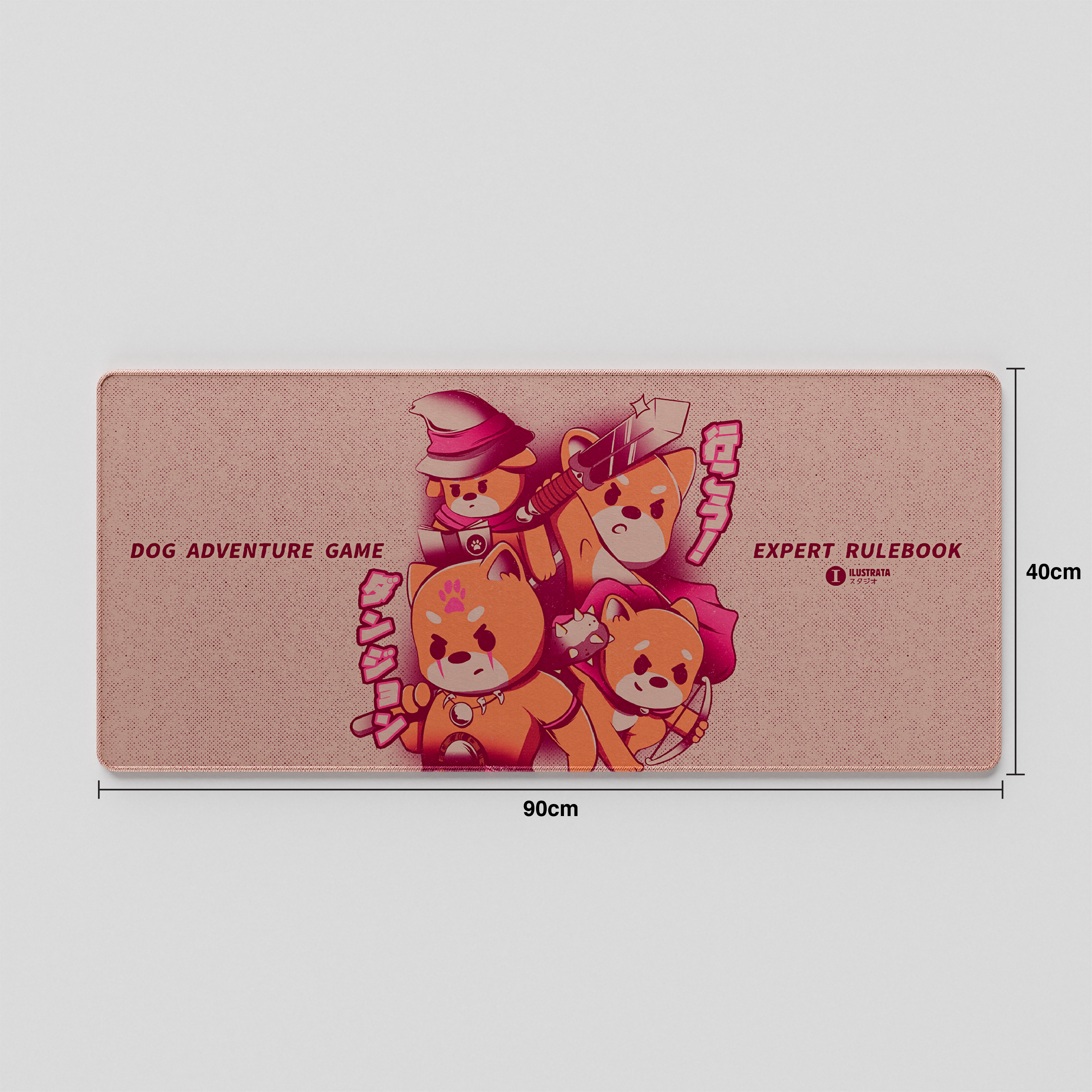 Thekapco x Ilustrata | Dungeon and Doggies Deskmat & Wristrest