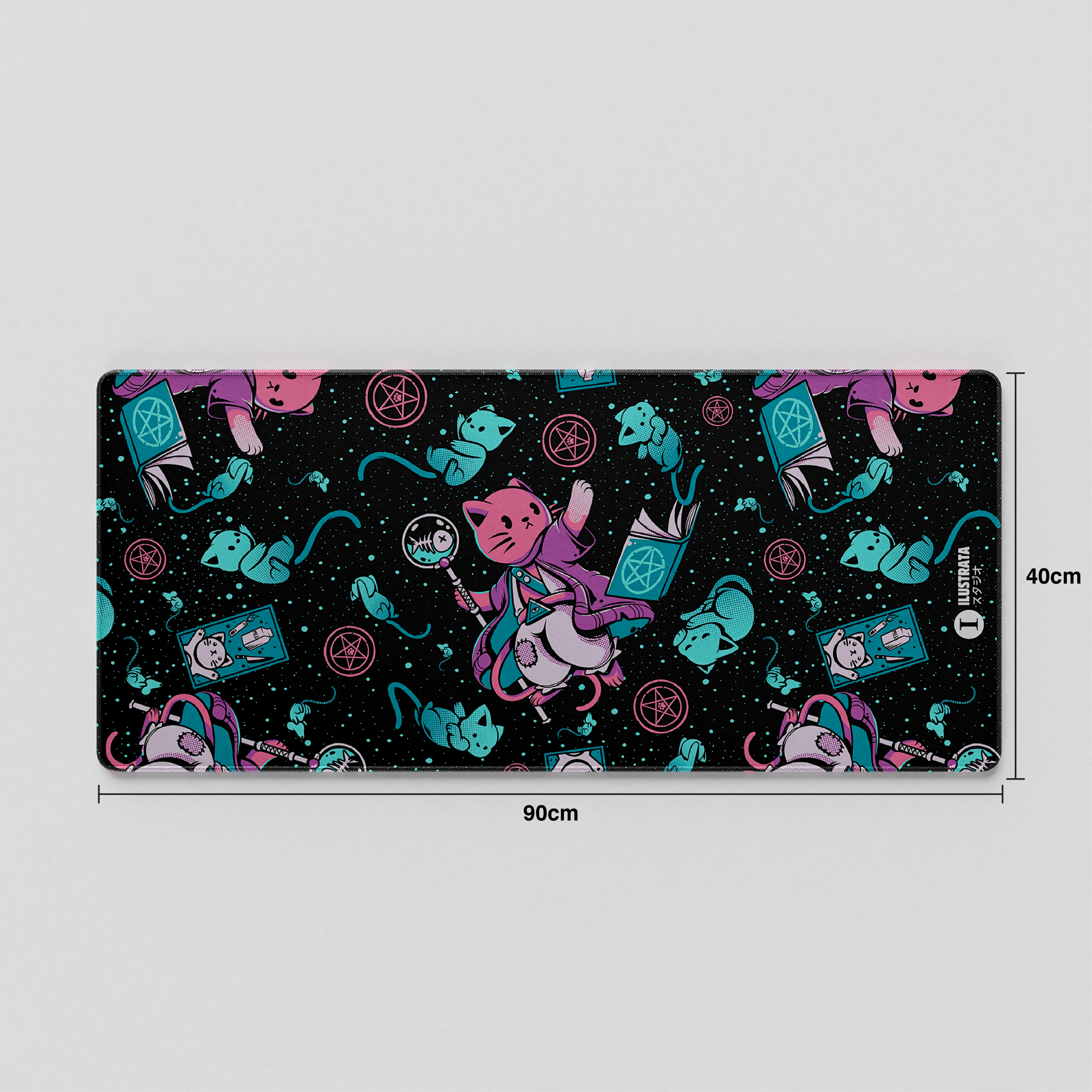 Thekapco x Ilustrata | Nekomancer Deskmat / Wristrest