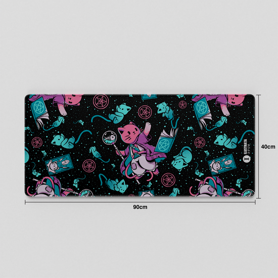 Thekapco x Ilustrata | Nekomancer Deskmat