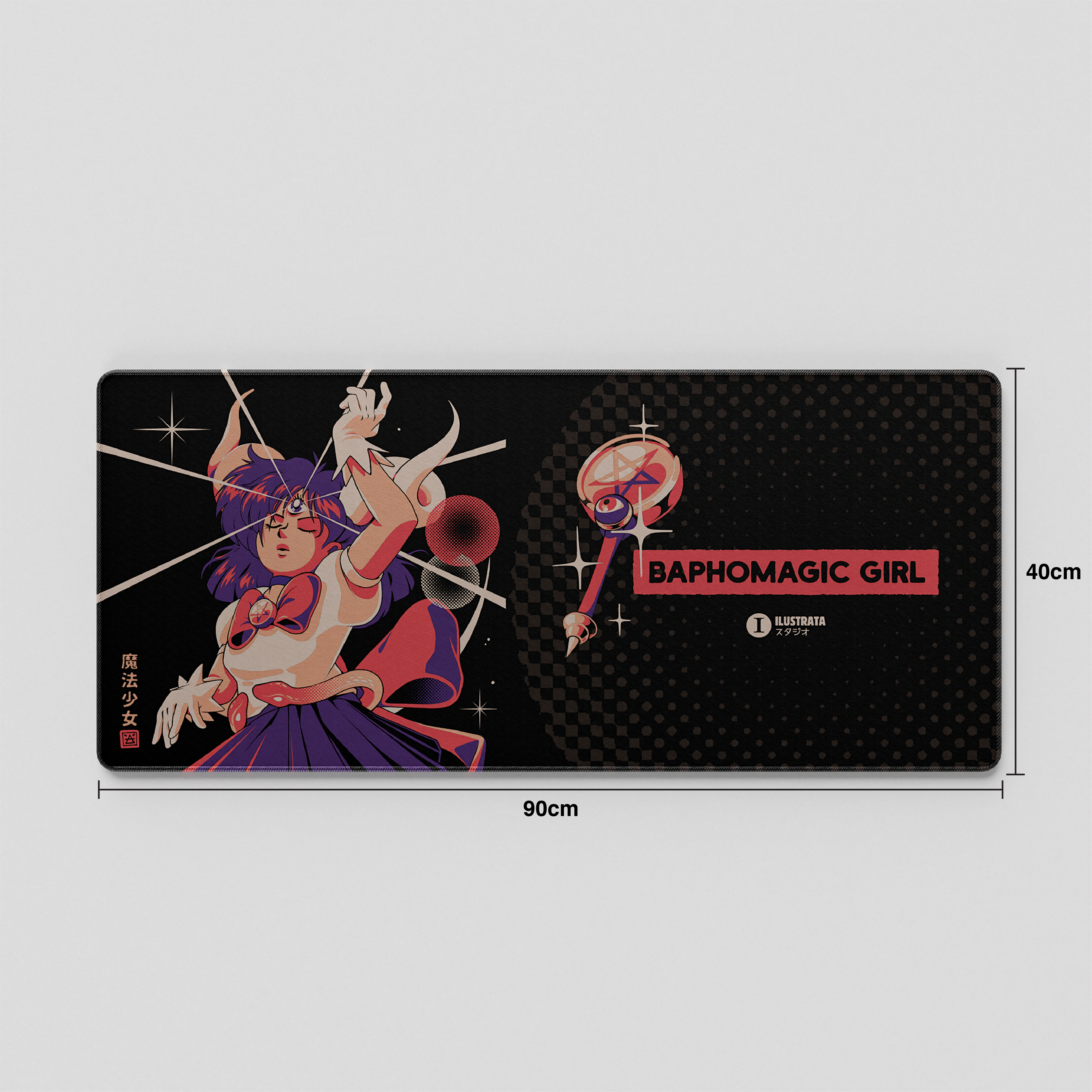 Thekapco x Ilustrata | Baphomagic Girl Deskmat & Wristrest