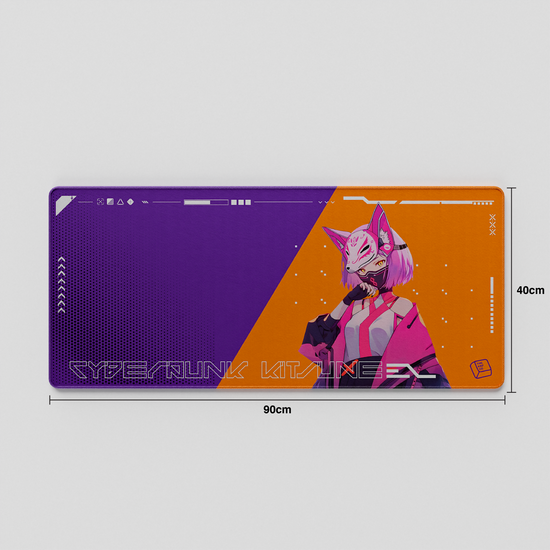 Thekapco x Powdersea | Kitsune 3.0 Deskmat / Wristrest