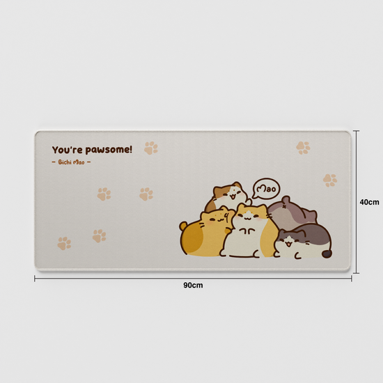 Thekapco x Bichi Mao | You're Pawsome Cat Deskmat