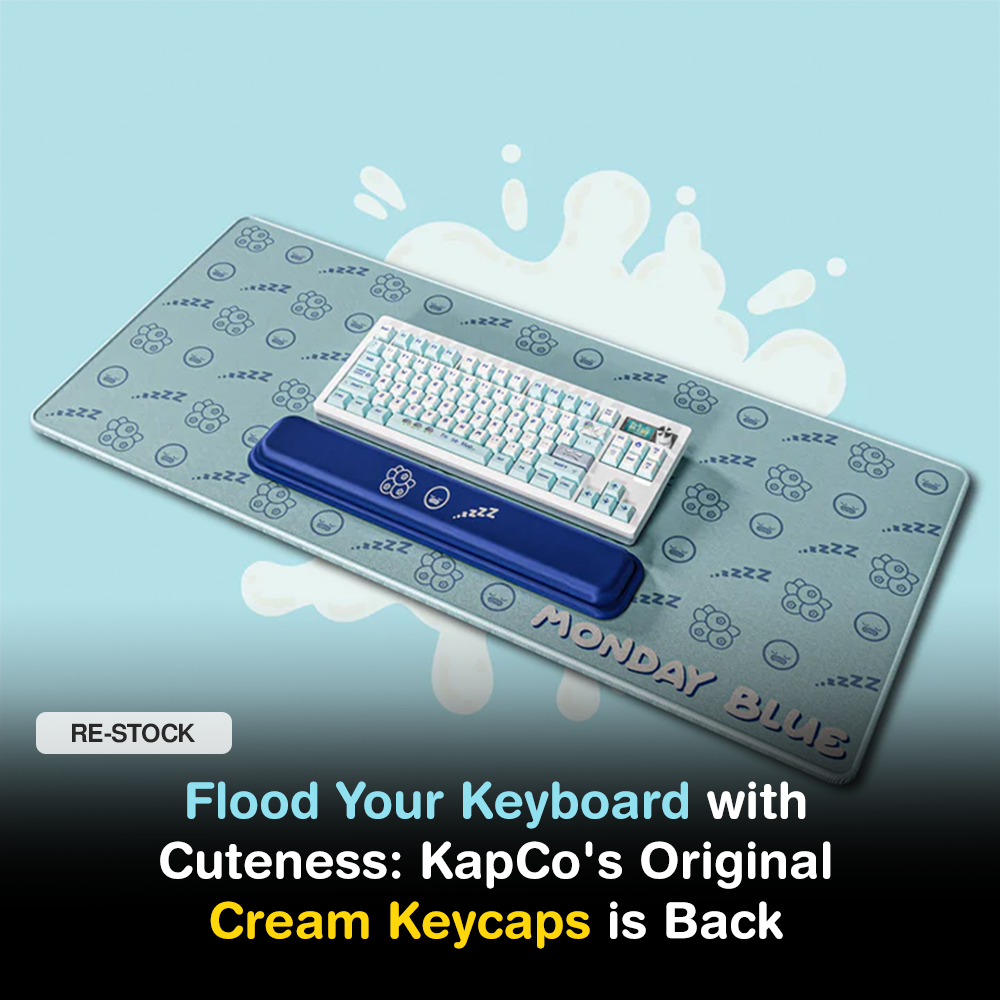 Flood Your Keyboard with Cuteness: KapCo's Original Cream Keycaps is Back