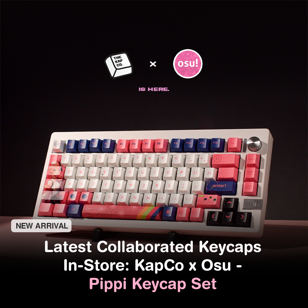 Latest Collaborated Keycaps In-Store: KapCo x Osu - Pippi Keycap Set