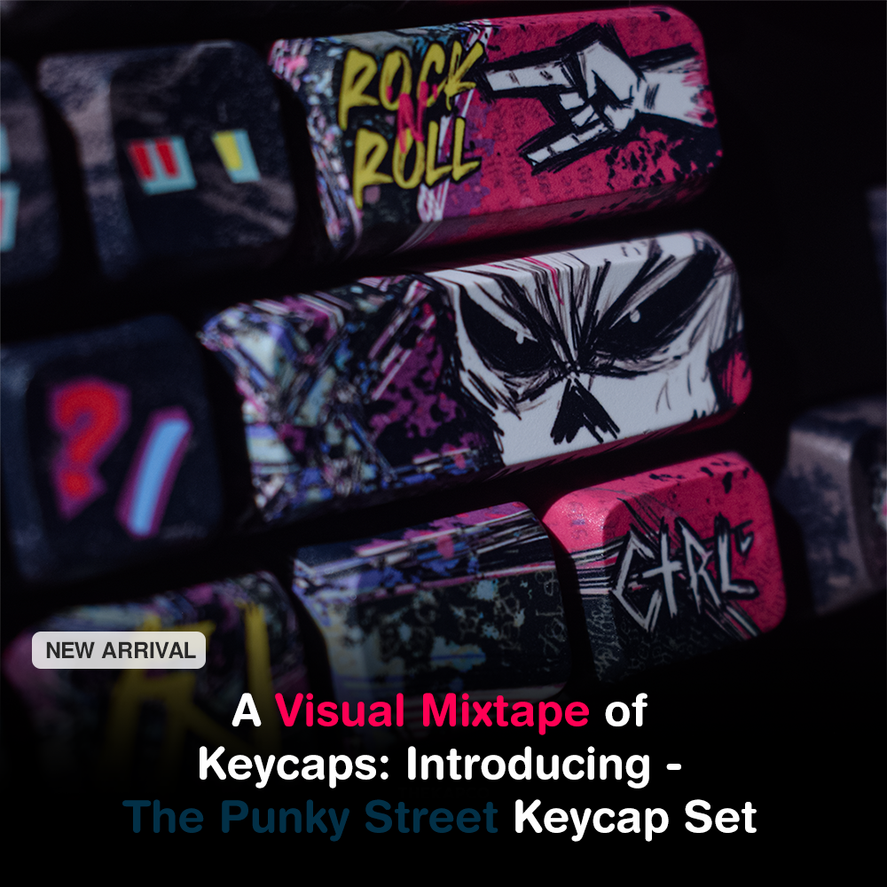 A Visual Mixtape of Keycaps: Introducing - The Punky Street Keycap Set