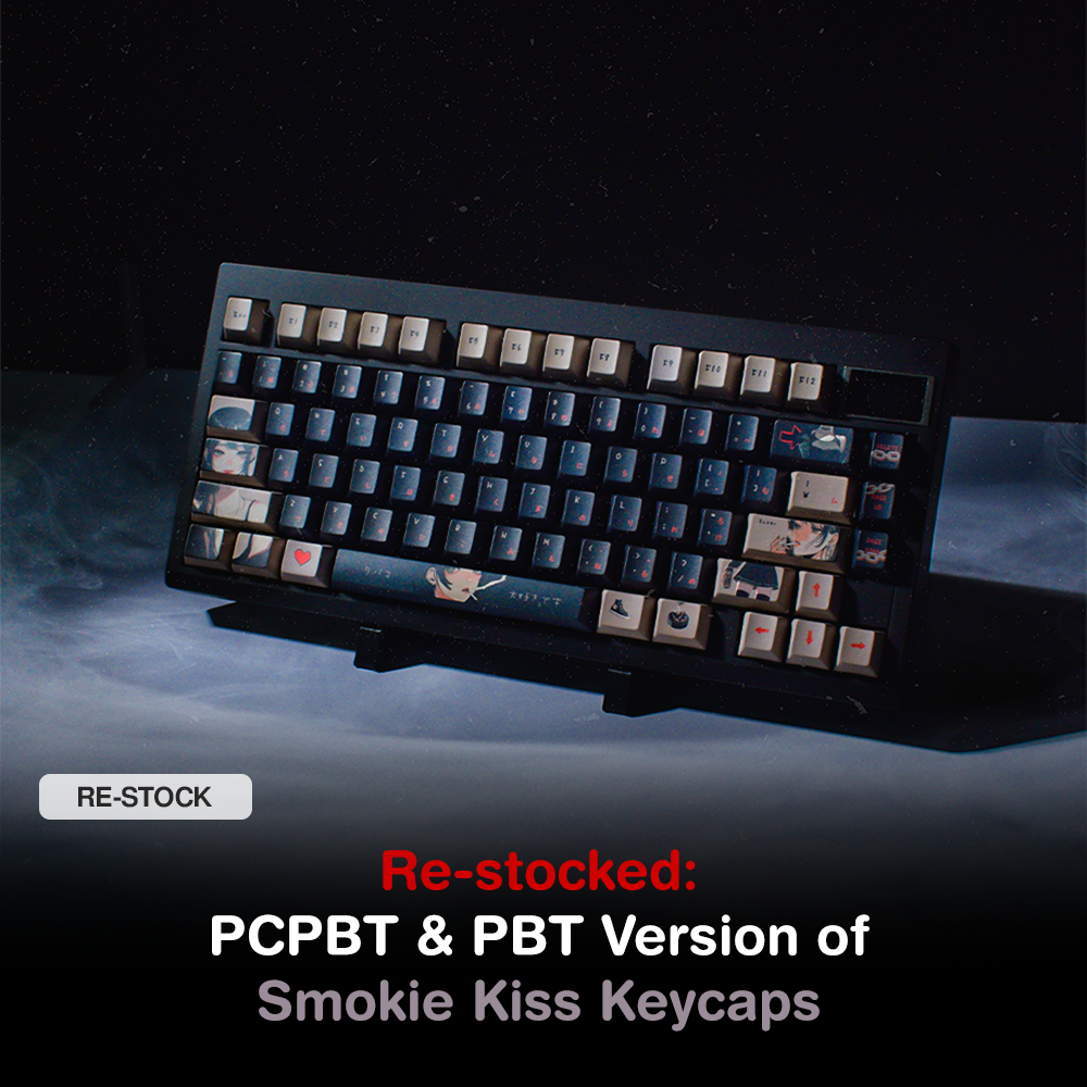 Re-stocked: PCPBT & PBT Version of Smokie Kiss Keycaps