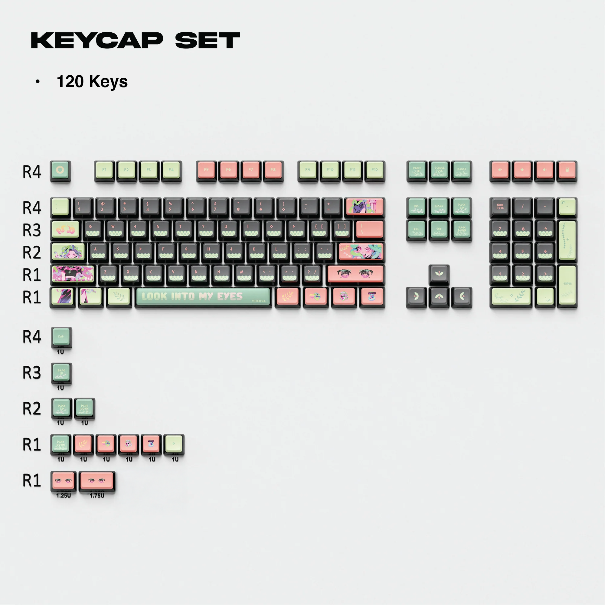 Thekapco x Powdersea | Greekeys Medusa Keycap Set