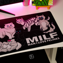 Thekapco x RipnDip | Man I Love Felines Deskmat / Mousepad