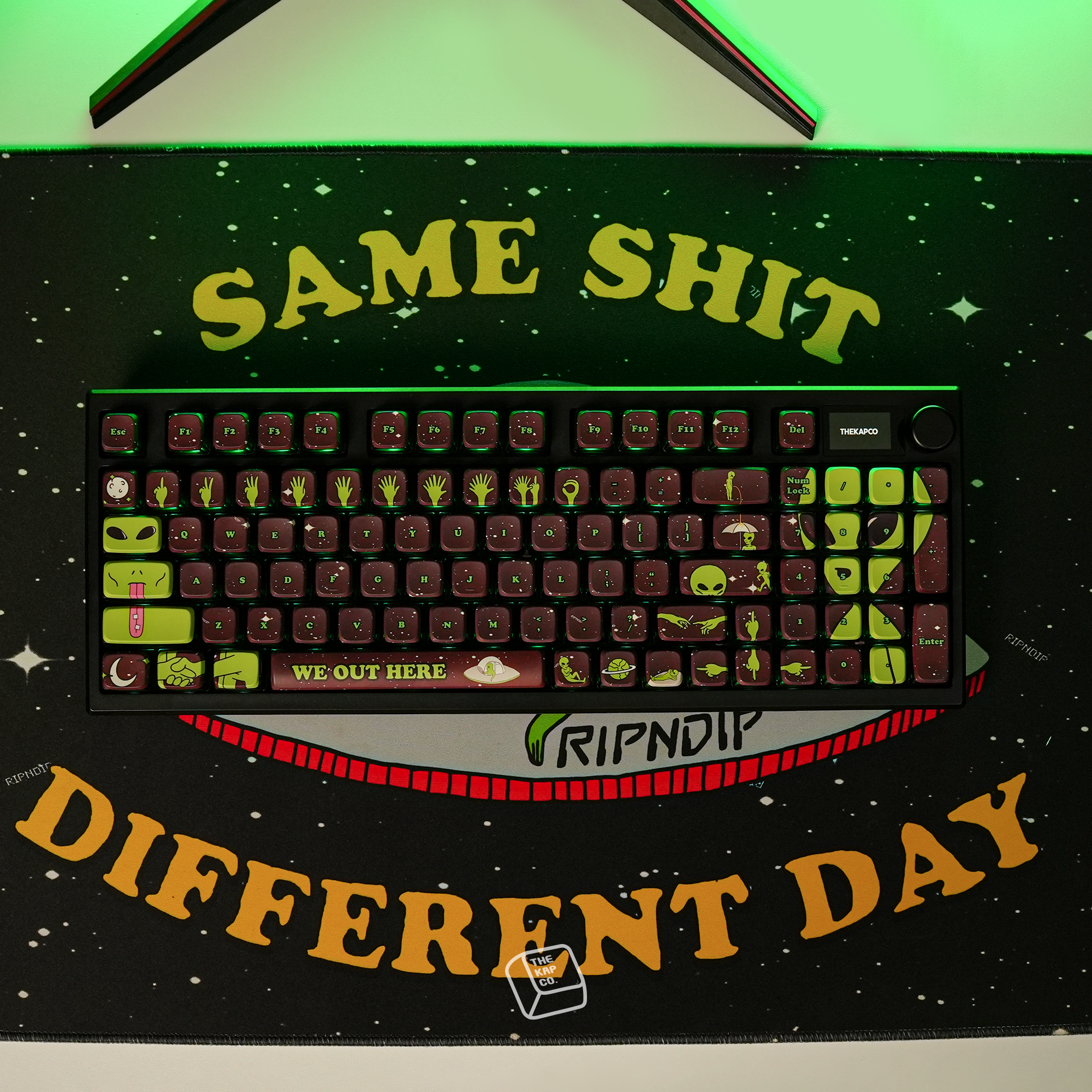 Thekapco x RipnDip | We Out Here Keycap Set