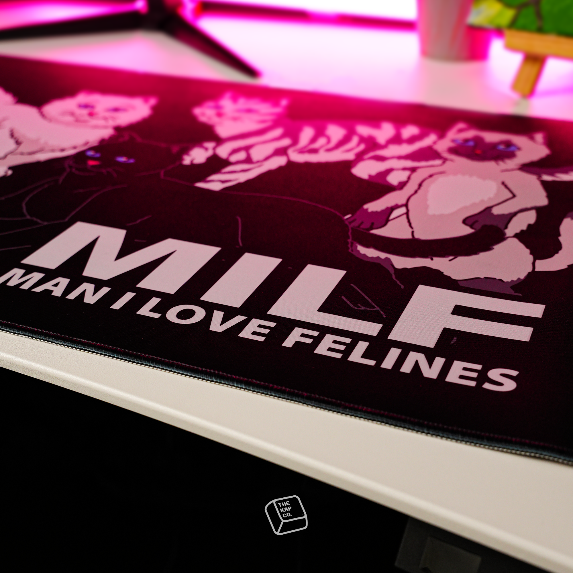 Thekapco x RipnDip | Man I Love Felines Deskmat / Mousepad