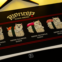 Thekapco x RipnDip | Sushi Nerm Deskmat