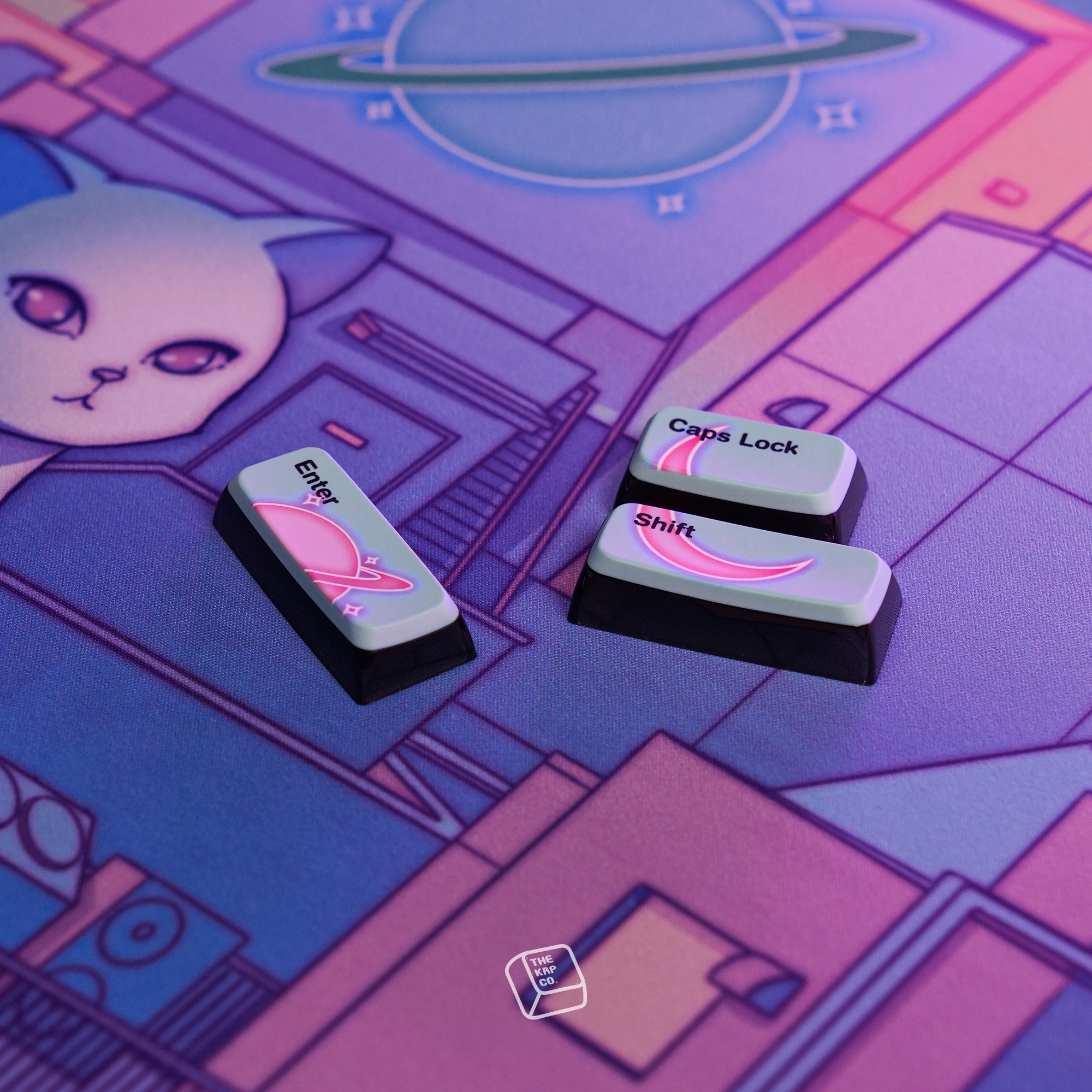 Thekapco x Elora | Moonlight City Deskmat & Wristrest