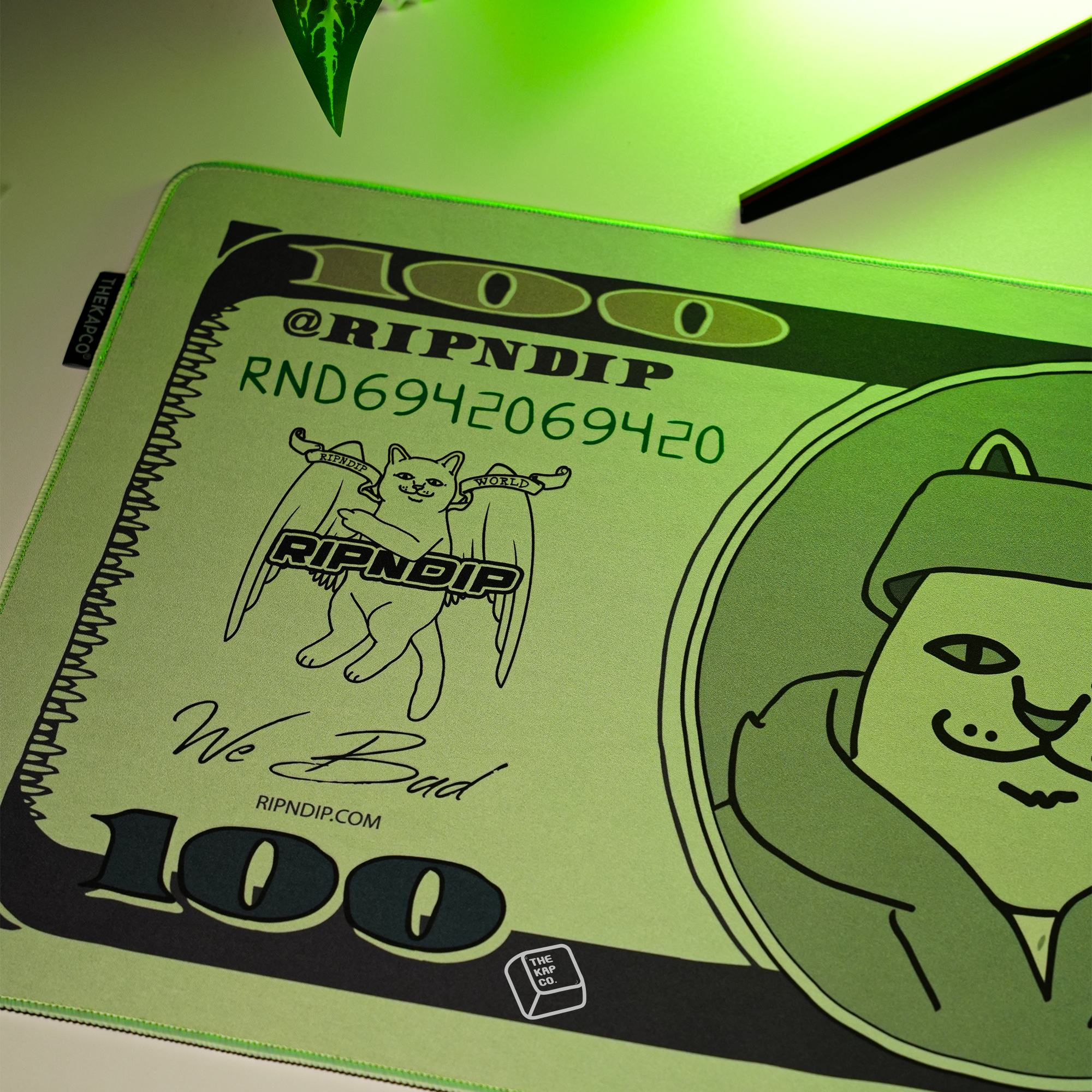 Thekapco x RipnDip | Moneybag Deskmat