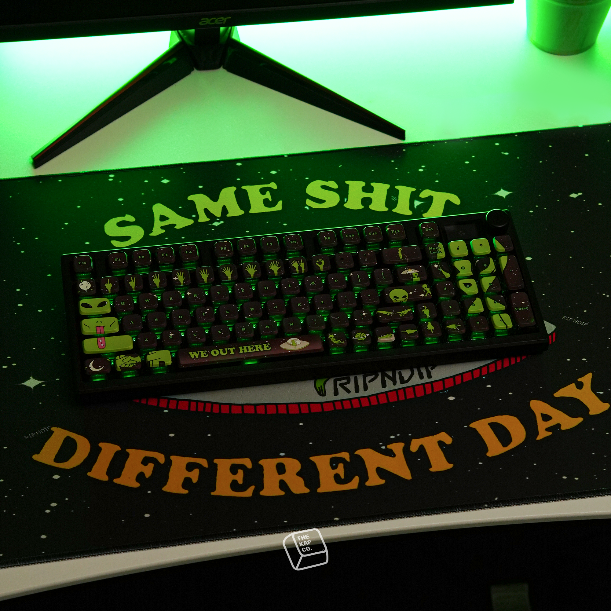 Thekapco x RipnDip | We Out Here Keycap Set