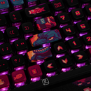 Thekapco x Pixel Jeff | Neon Japan Keycap Set