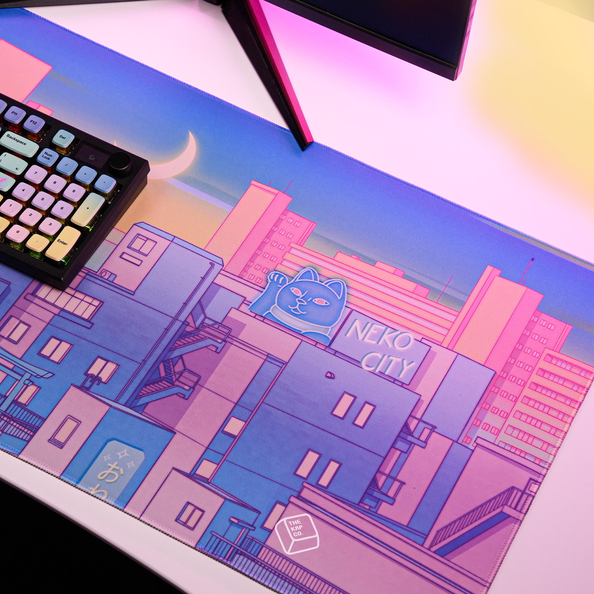 Thekapco x Elora | Moonlight City Deskmat & Wristrest