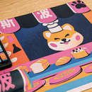 Thekapco x EduEly | Shiba Hut Deskmat / Wristrest