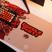 Thekapco x Vaunsarts | Doodle Party Keycap Set